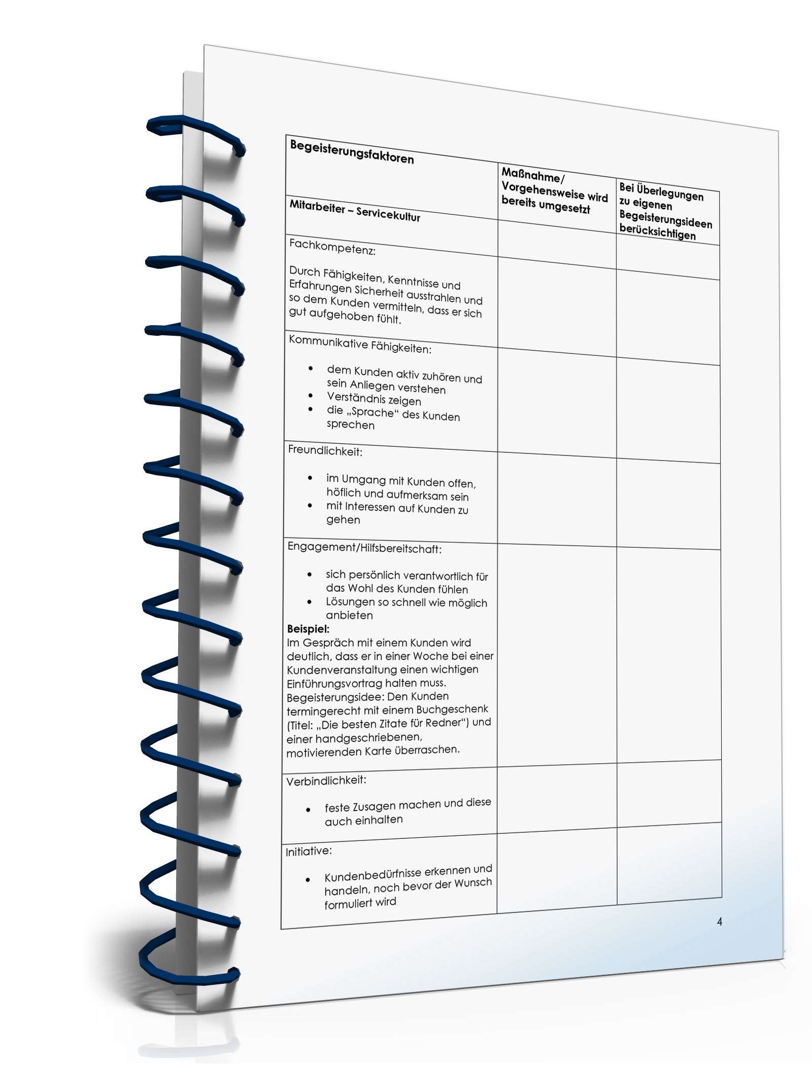 Checkliste Begeisterte Kunden gewinnen PDF. Seite: 4