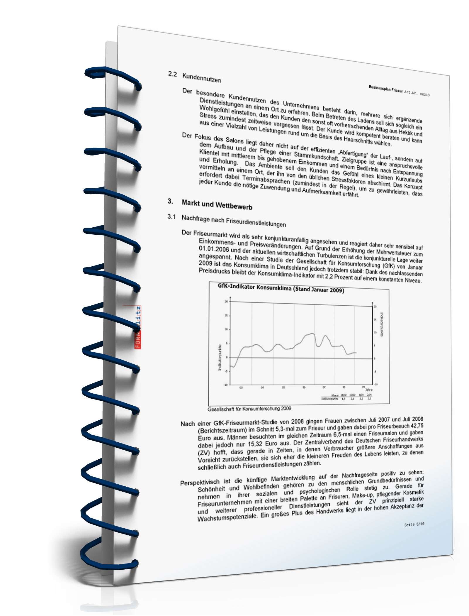Businessplan Friseursalon Excel. Seite: 9