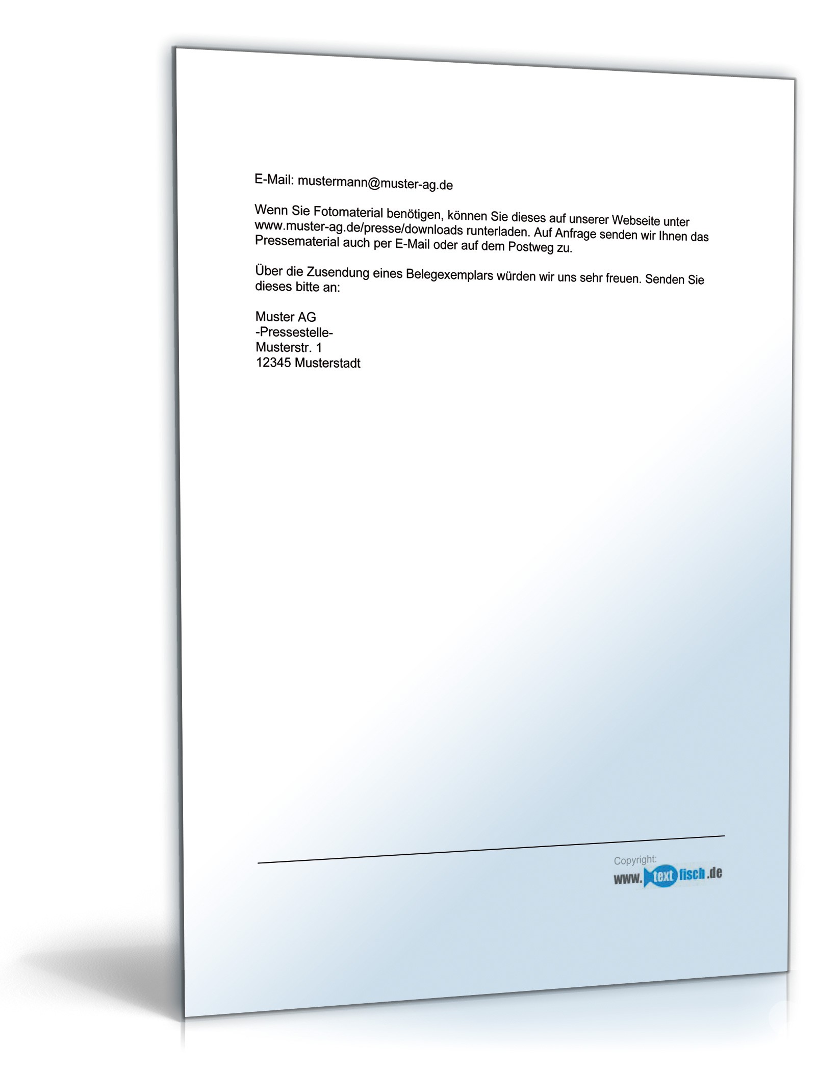 Pressemitteilung Ankündigung einer Verkaufsveranstaltung PDF. Seite: 2