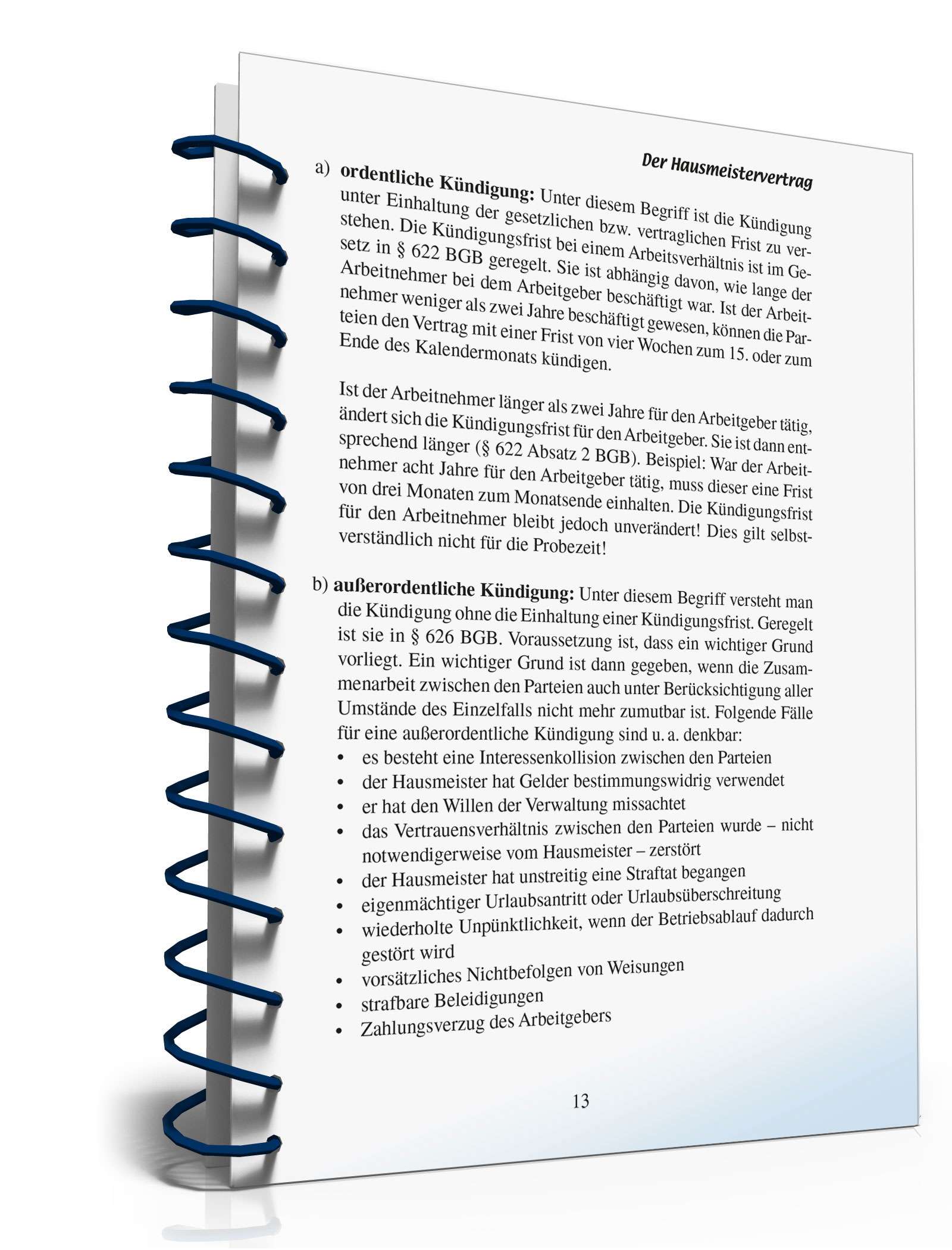 Ratgeber Hausmeistervertrag PDF. Seite: 12