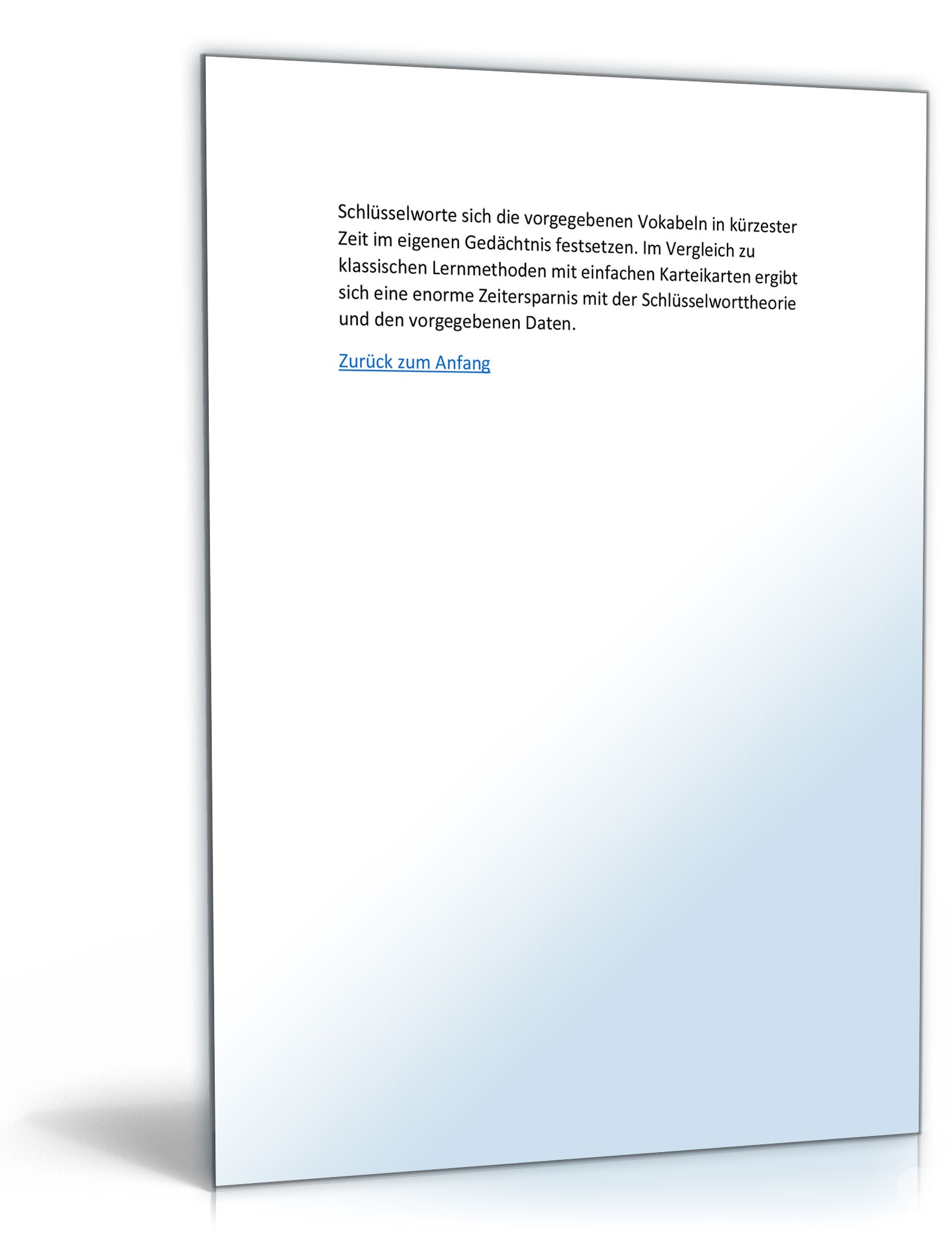 Vokabel Lernen mit Eselsbrücken Excel. Seite: 13