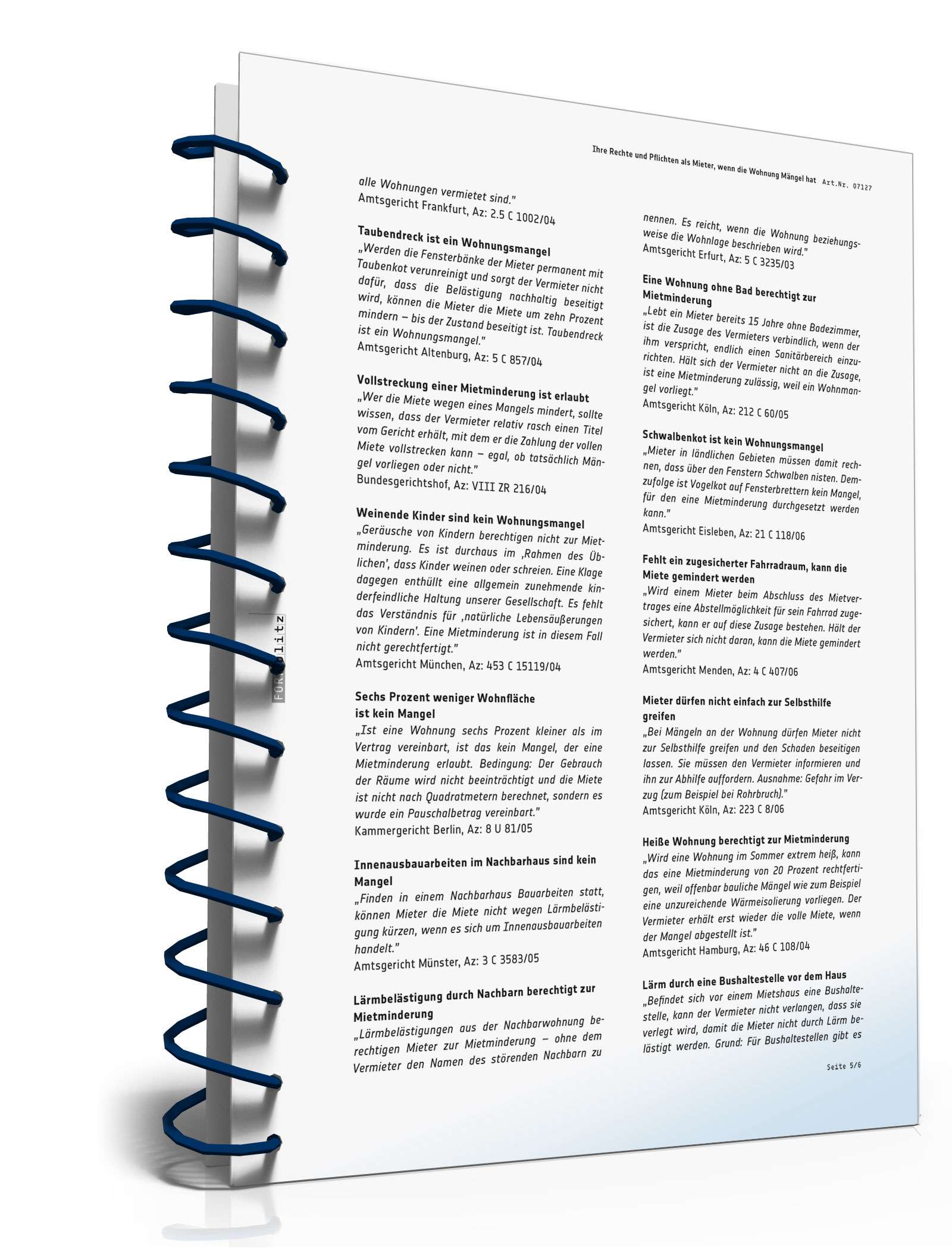 Ratgeber Mietrecht Wohnungsmängel  PDF. Seite: 6