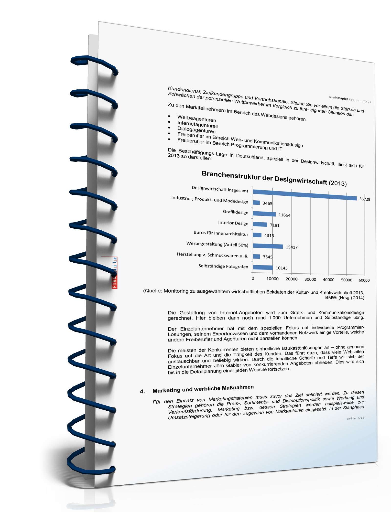 Businessplan Webdesign Excel. Seite: 8