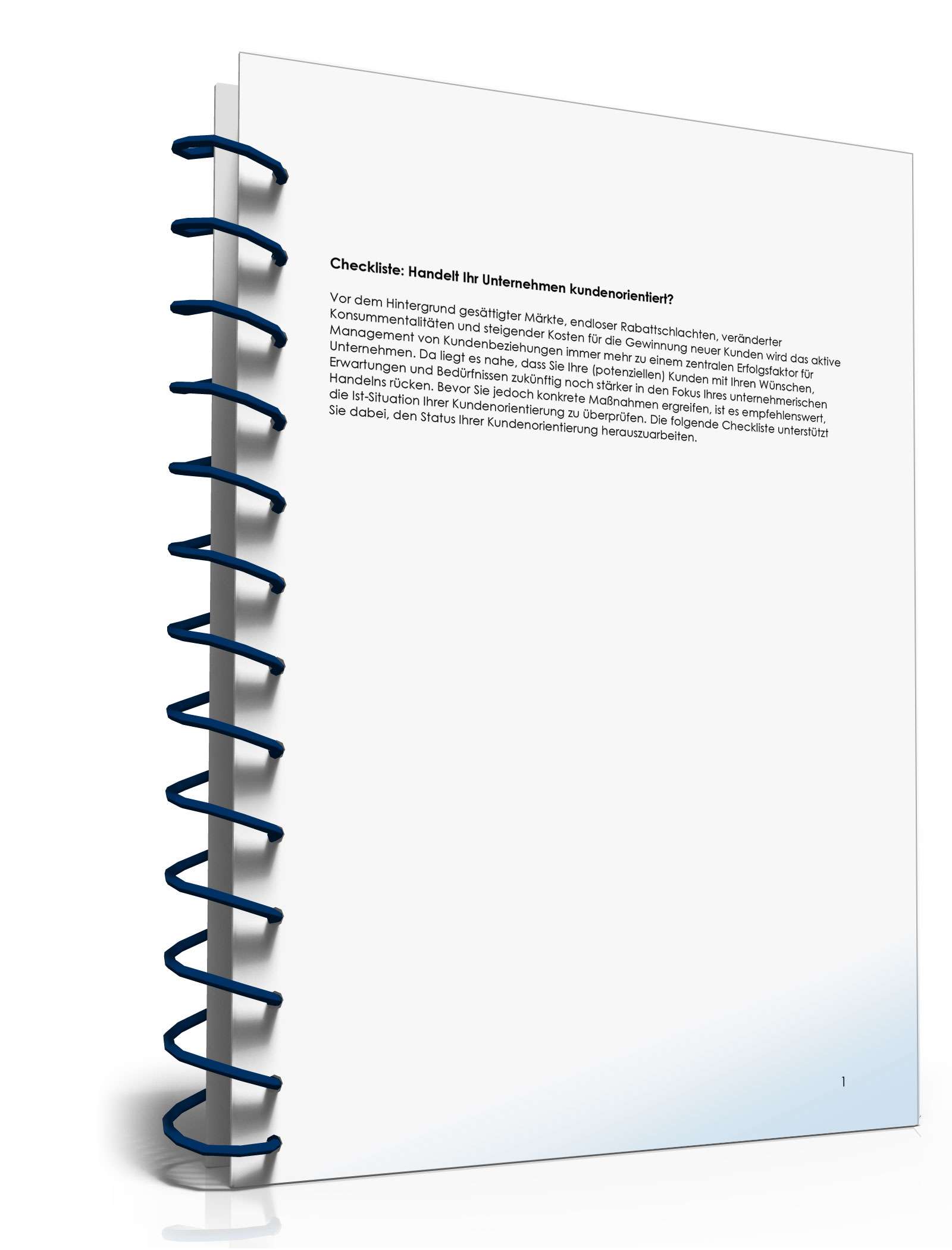 Checkliste Kundenorientierung PDF