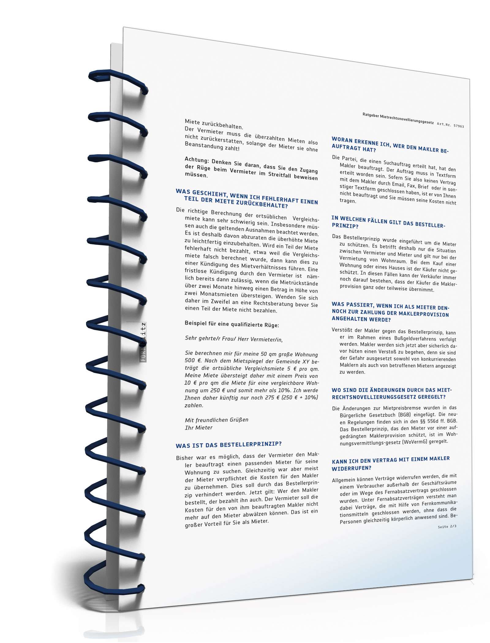 Ratgeber Mietrechtsnovellierungsgesetz für Mieter PDF. Seite: 2