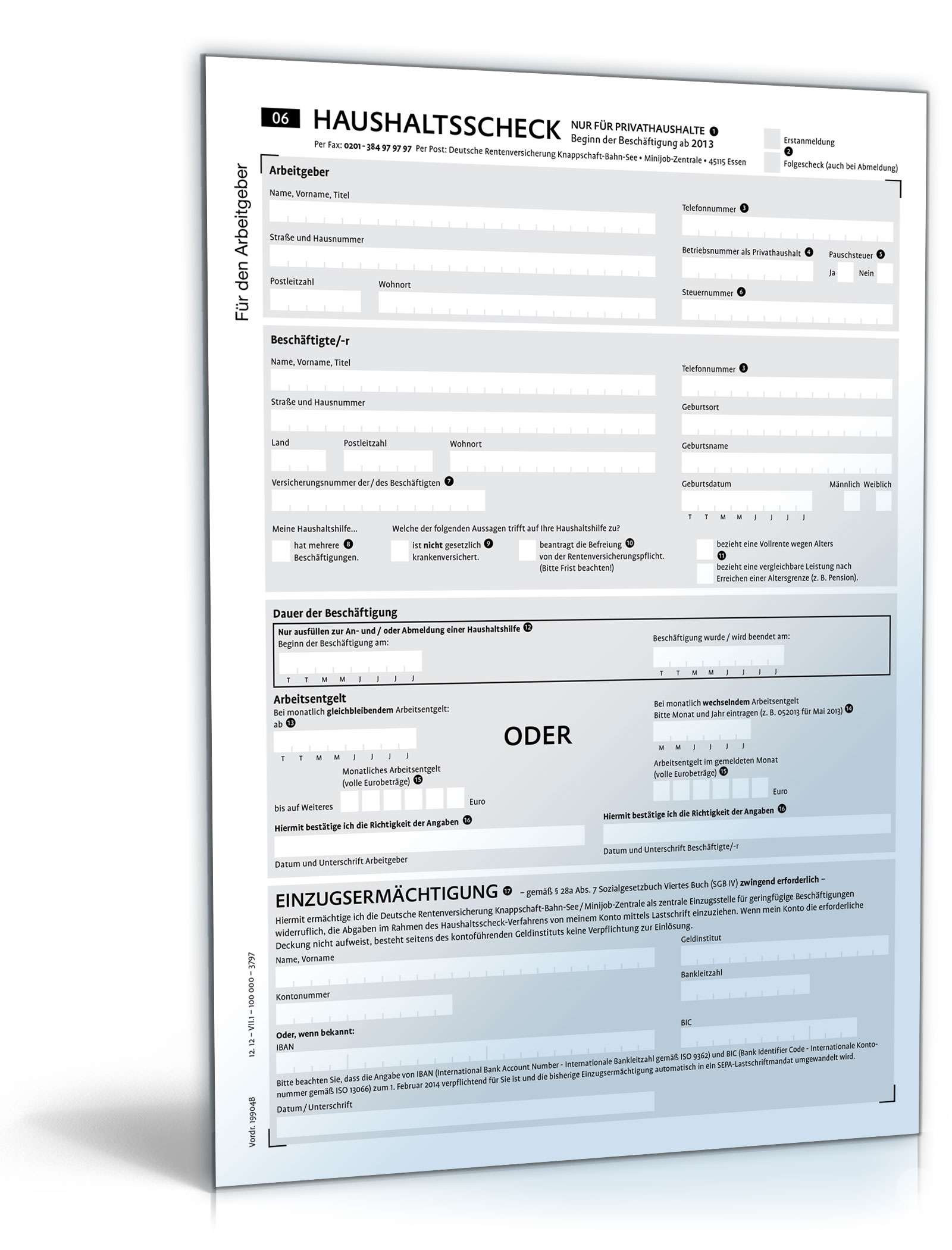 Haushaltsscheck der Knappschaft-Bahn-See PDF. Seite: 2