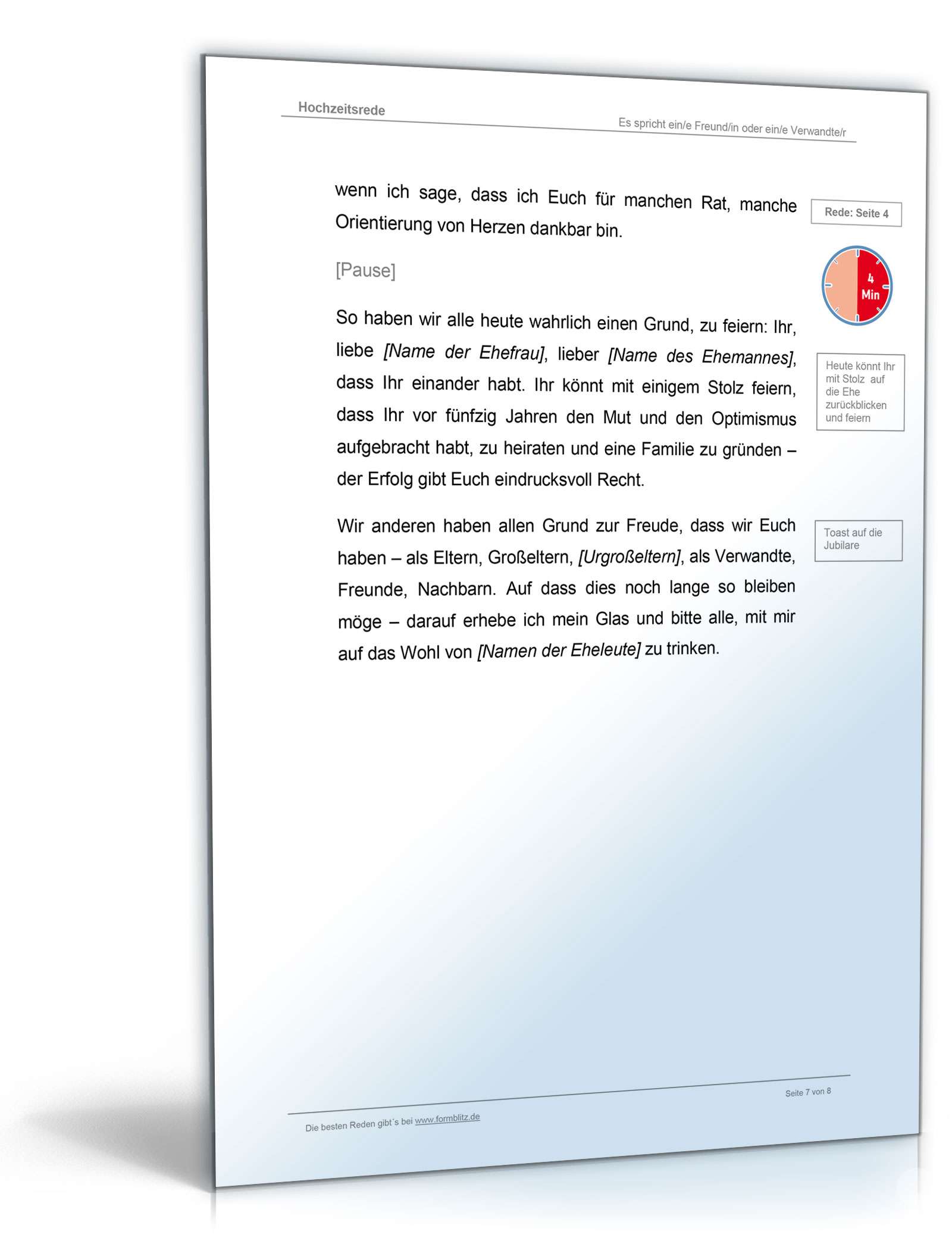 Rede Goldene Hochzeit Word. Seite: 7