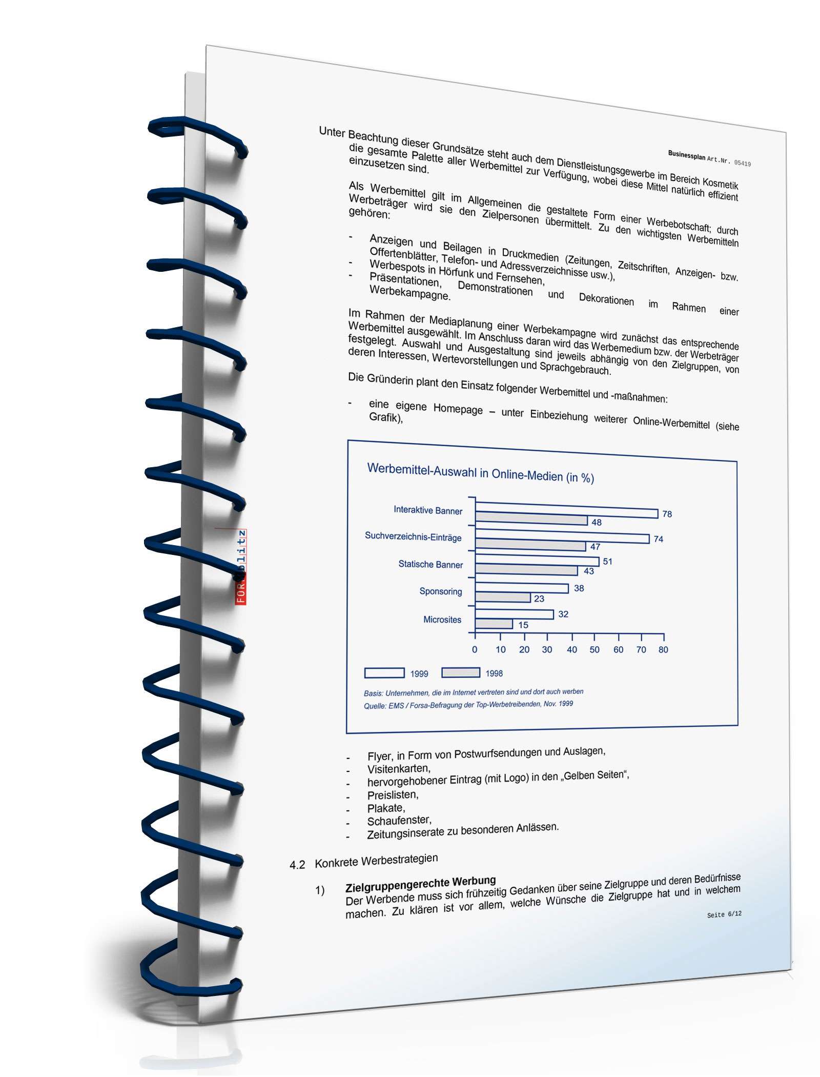 Businessplan Kosmetikstudio Excel. Seite: 10