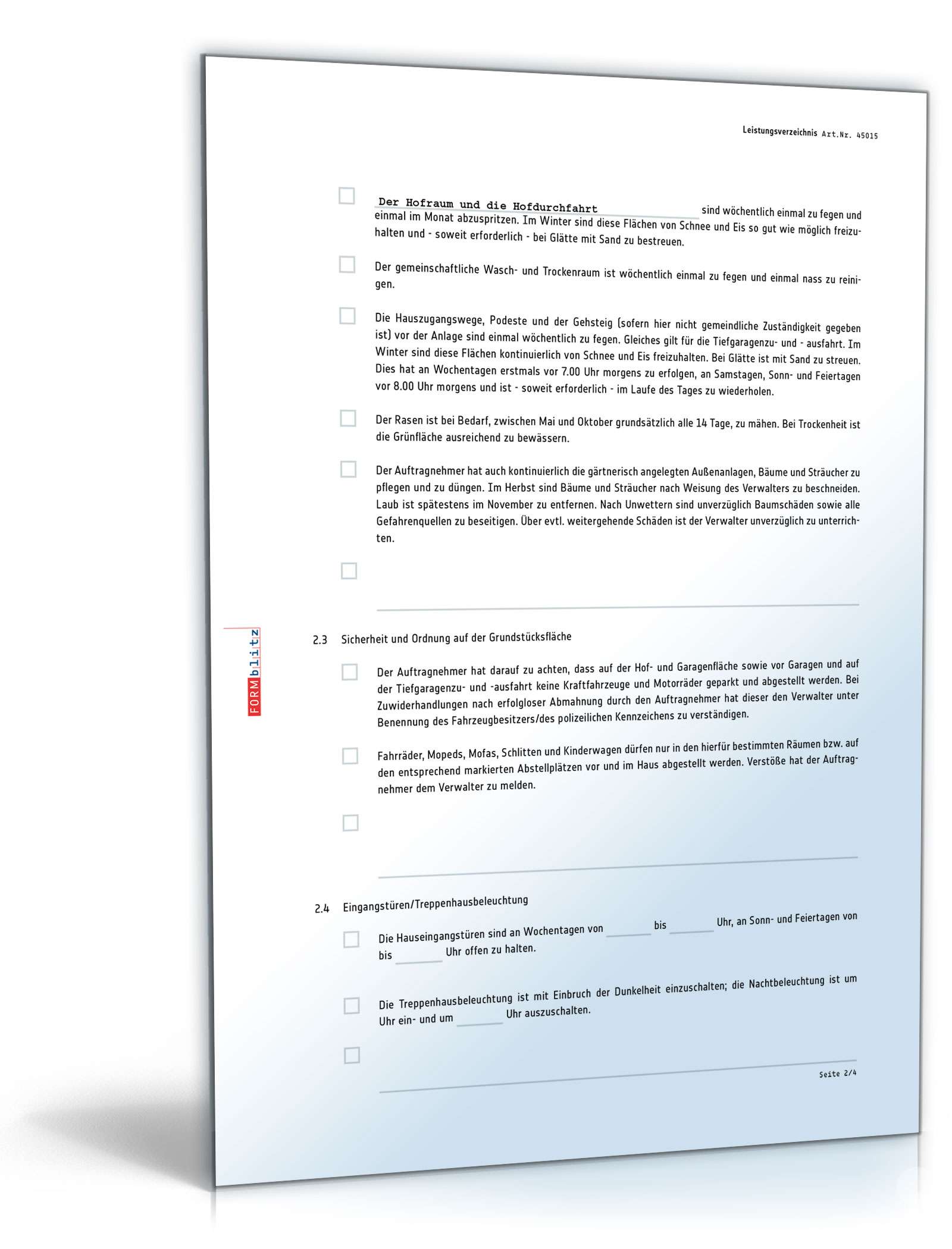 Vertrag selbständiger Hausmeister PDF. Seite: 7