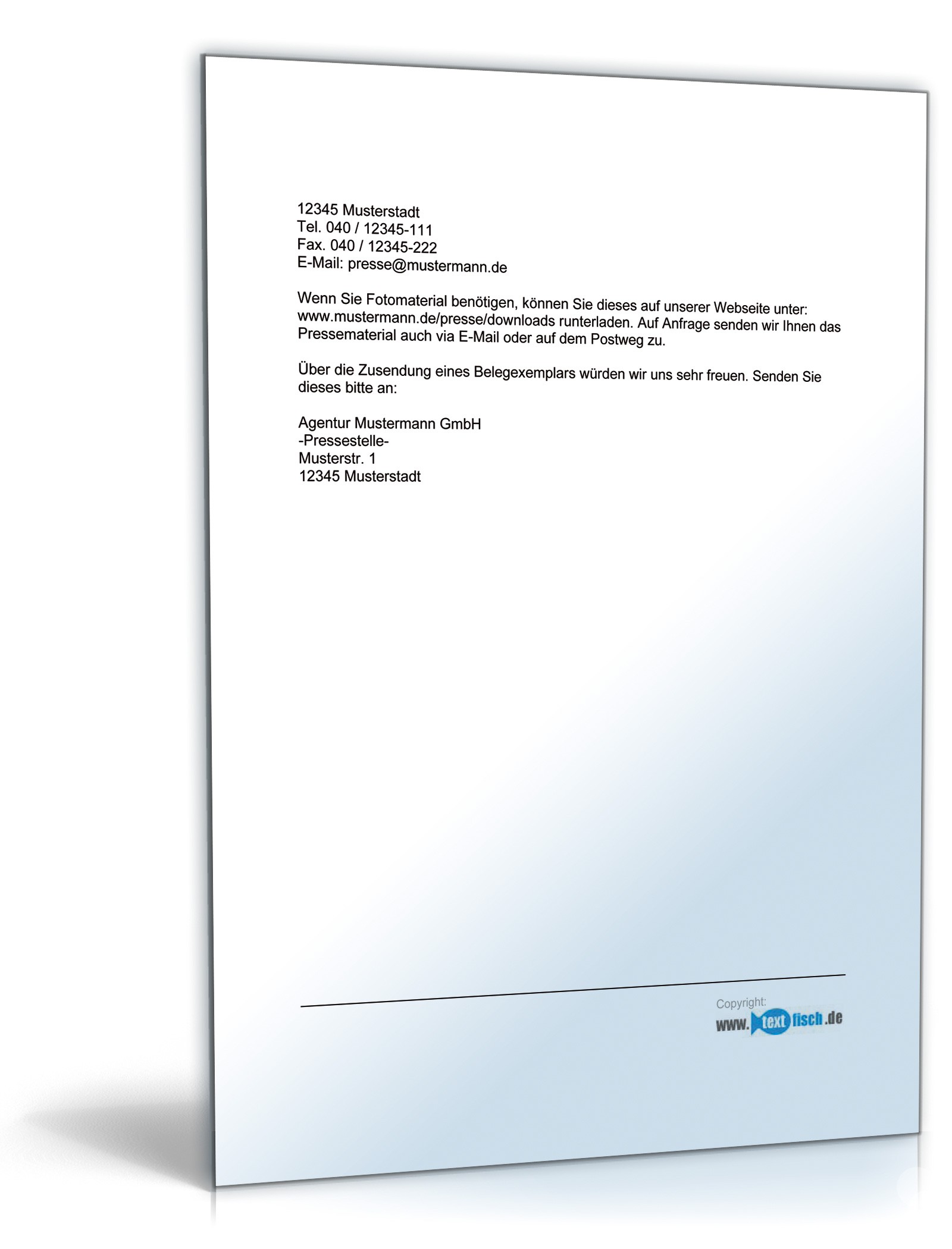 Pressemitteilung über die Gewinnung eines Marketingetats PDF. Seite: 2