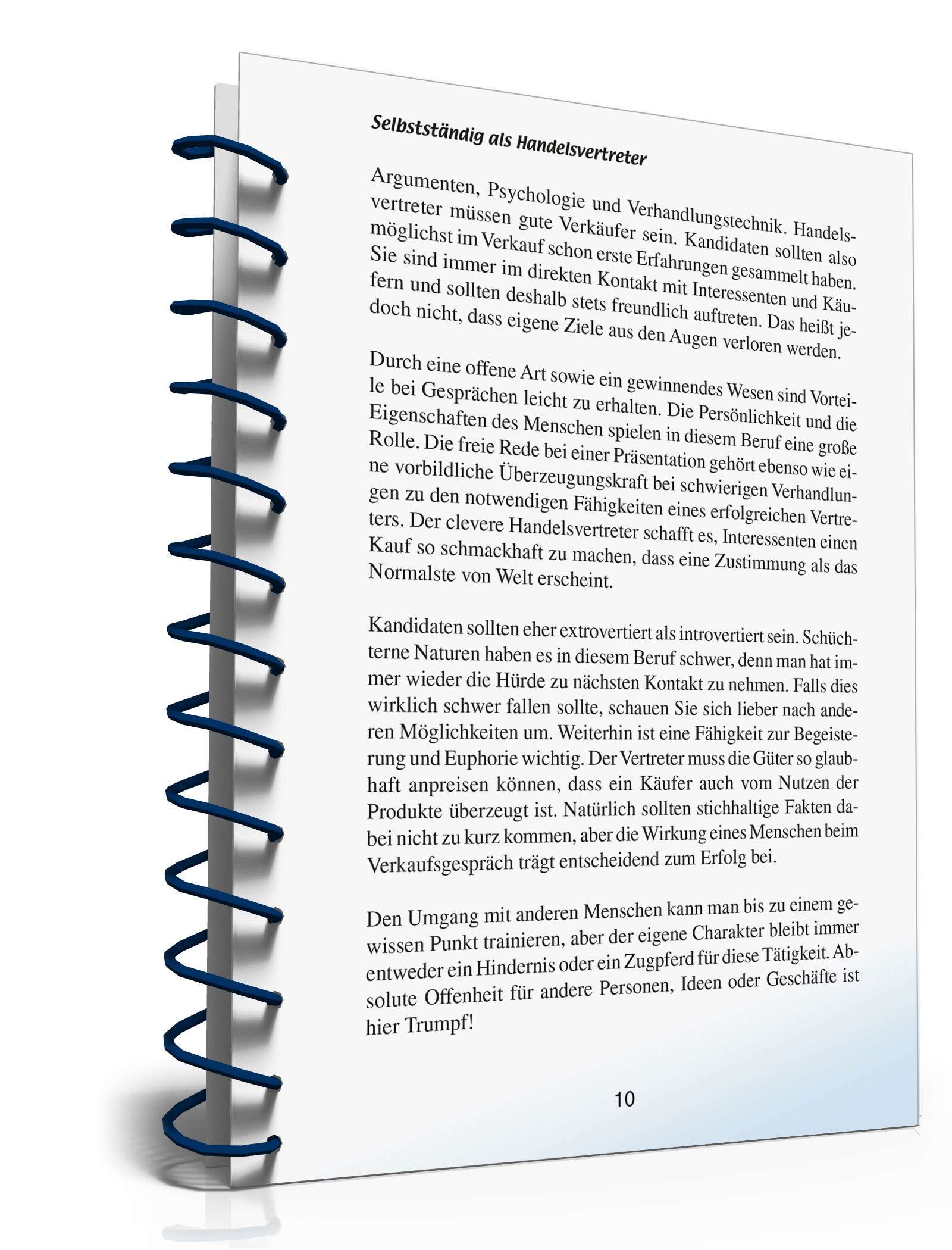 Selbstständig als Handelsvertreter PDF. Seite: 10