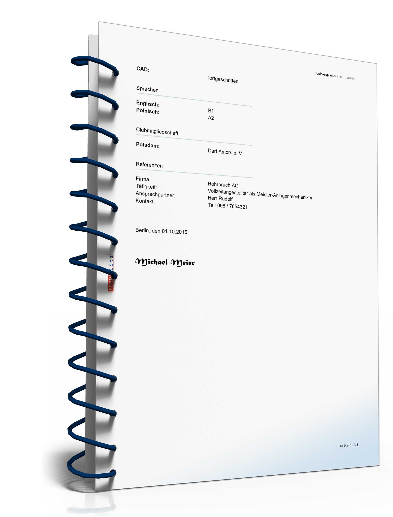 Businessplan Betriebsstätte für Sanitär-, Heizungs- & Klimaanlagentechnik Excel. Seite: 14