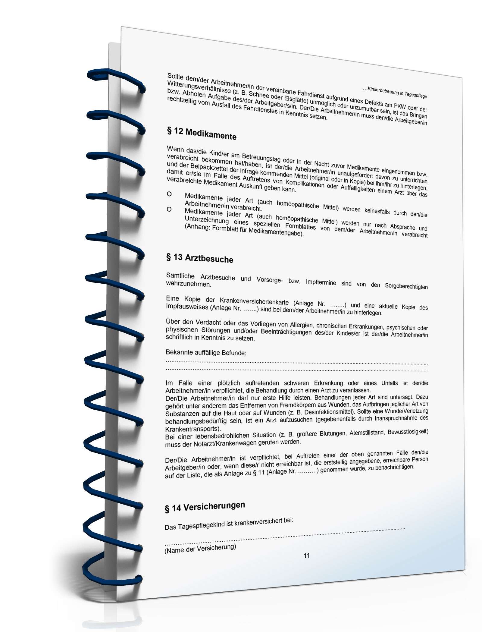 Ratgeber zum Arbeitsvertrag in der Kinderbetreuung  PDF. Seite: 11