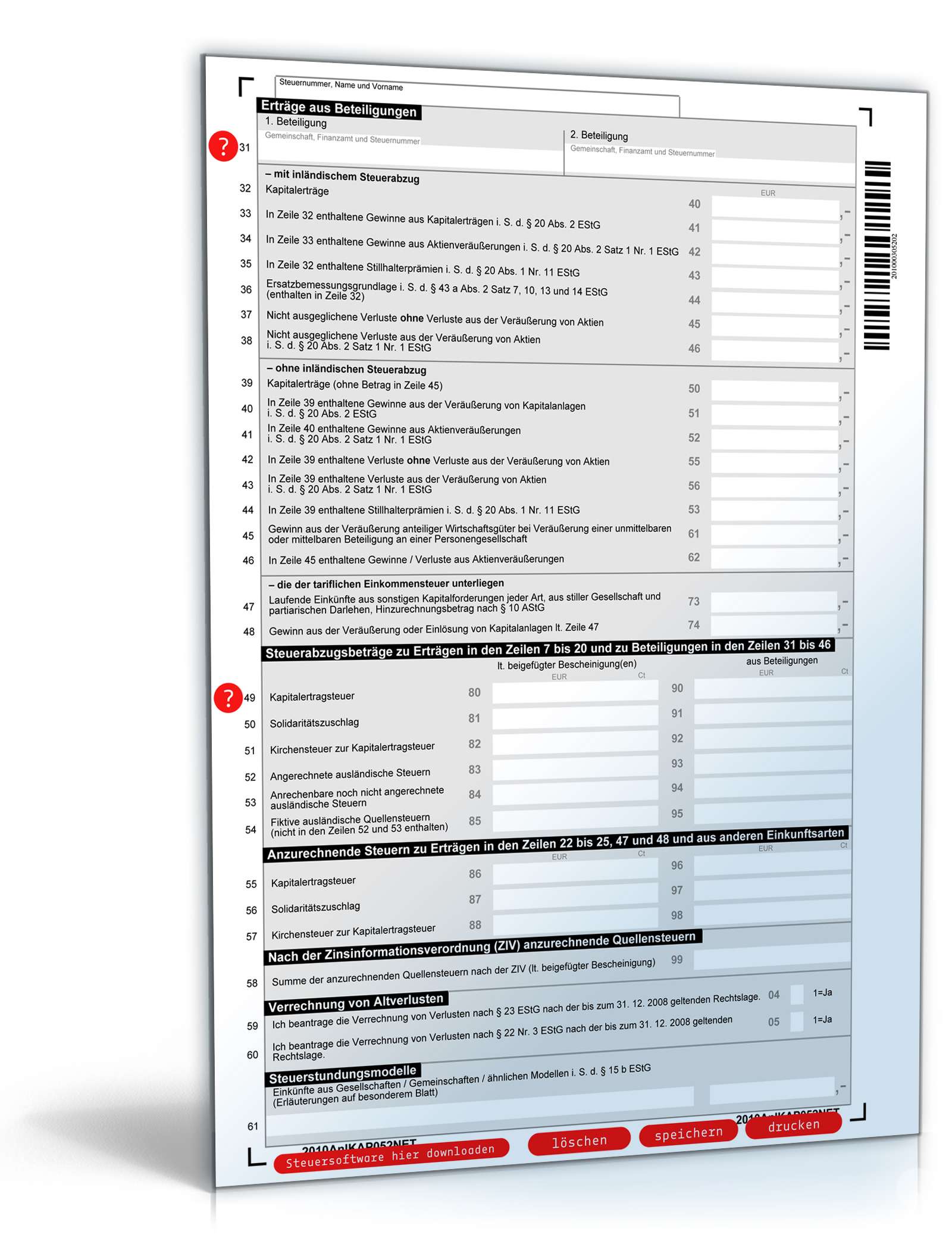 Anlage KAP 2010 PDF. Seite: 2