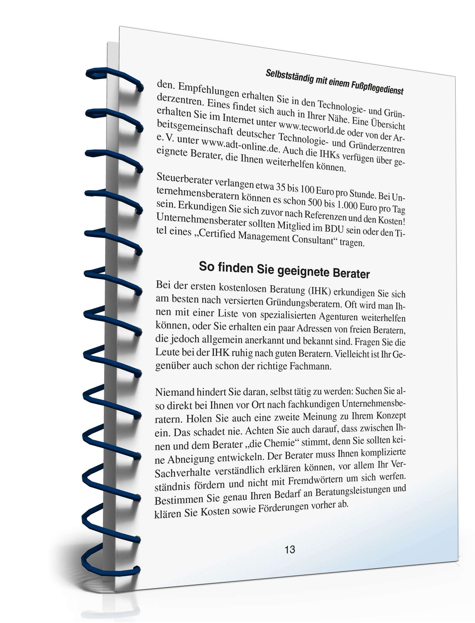 (Nebenberuflich) selbstständig mit einem Fußpflegedienst PDF. Seite: 12