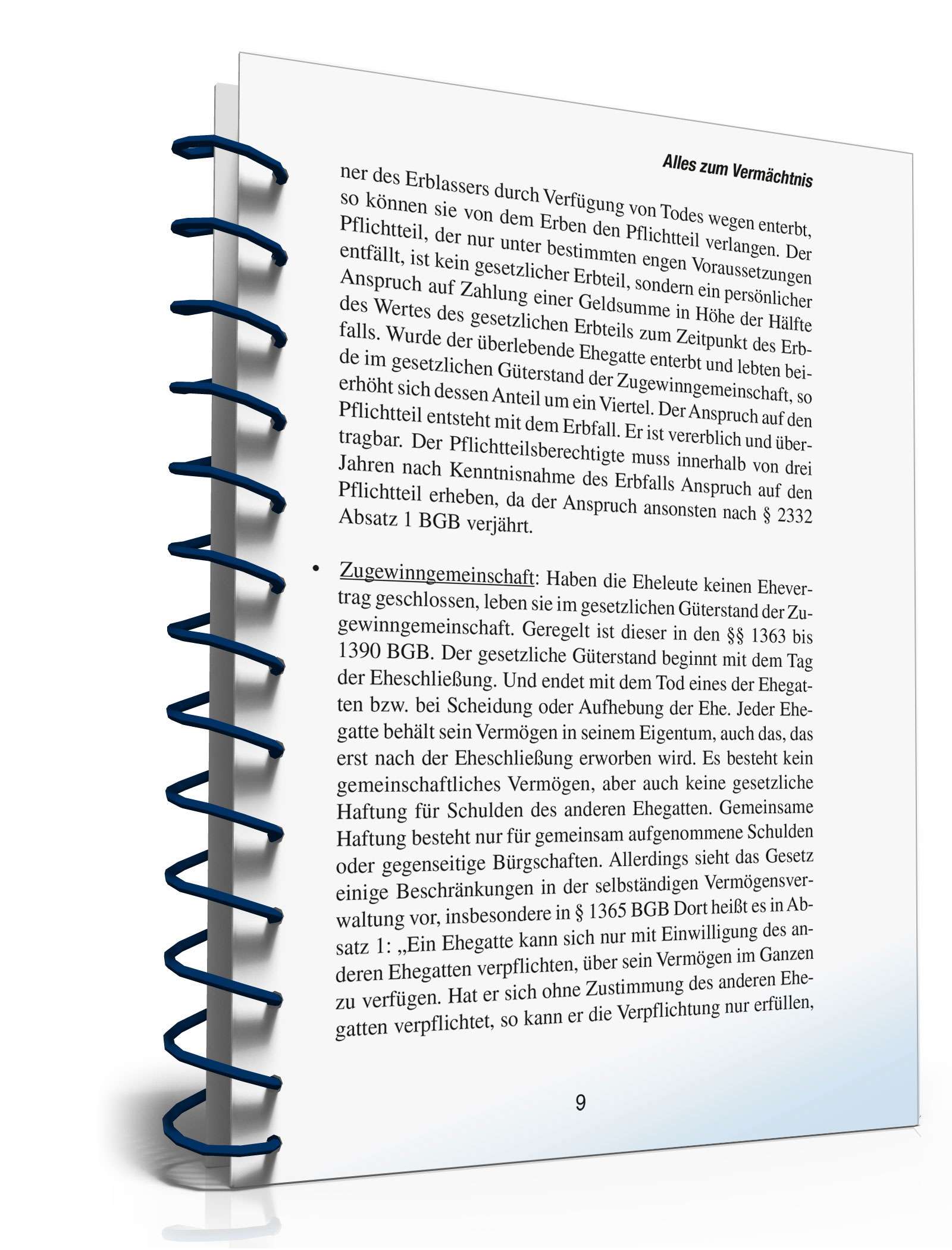 Ratgeber Vermächtnis PDF. Seite: 9