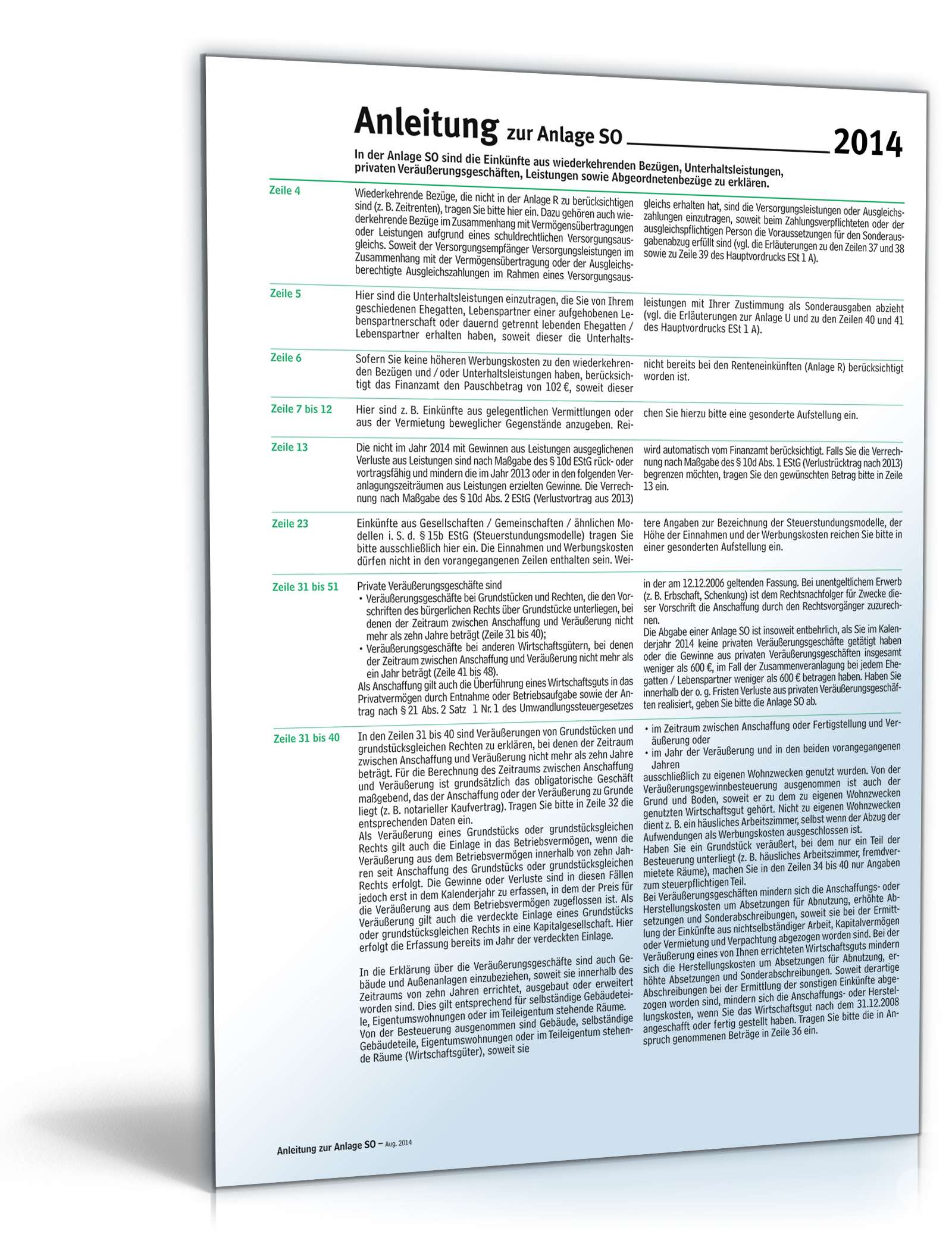 Anleitung Anlage SO 2014 PDF