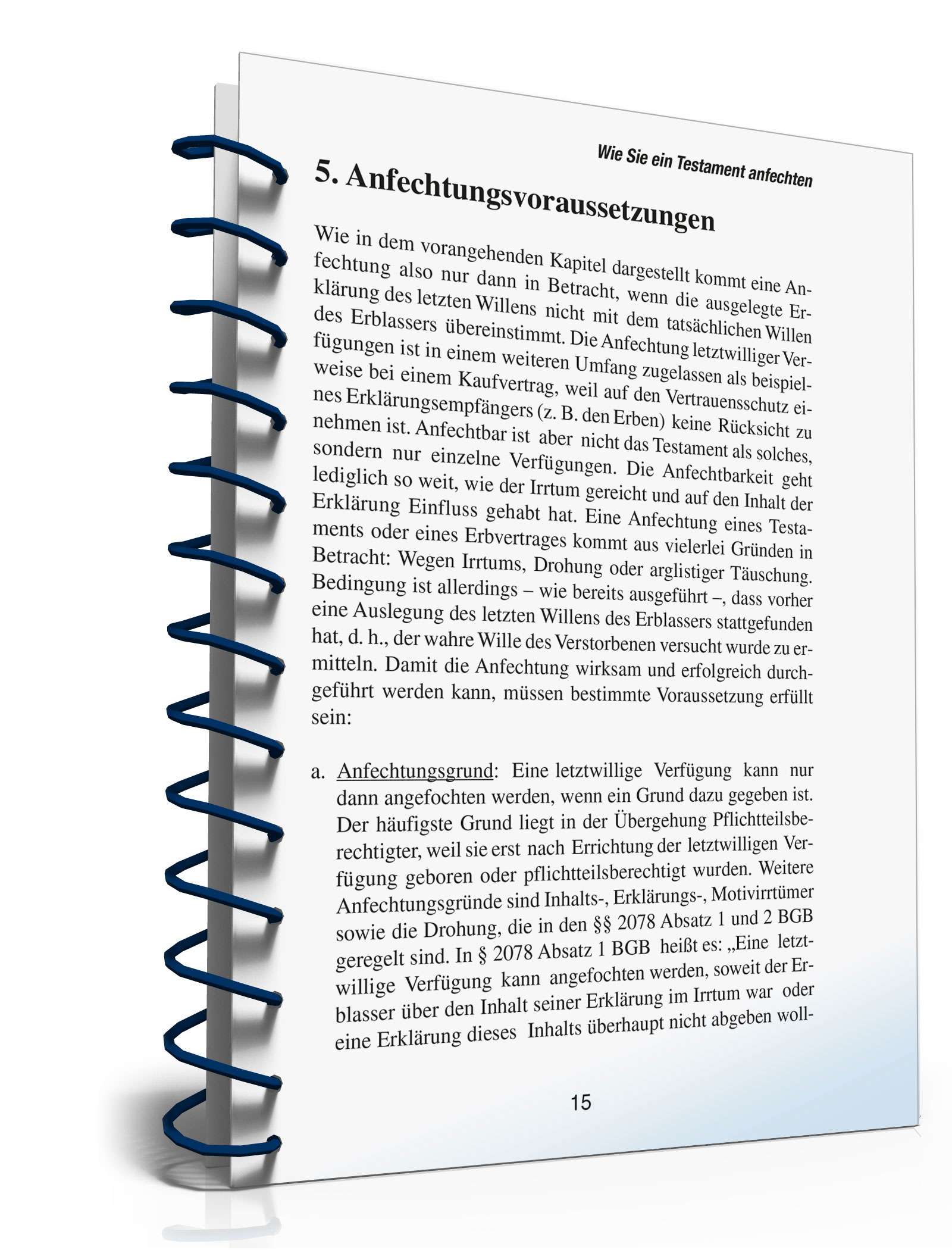 Ratgeber Anfechtung Testament PDF. Seite: 15