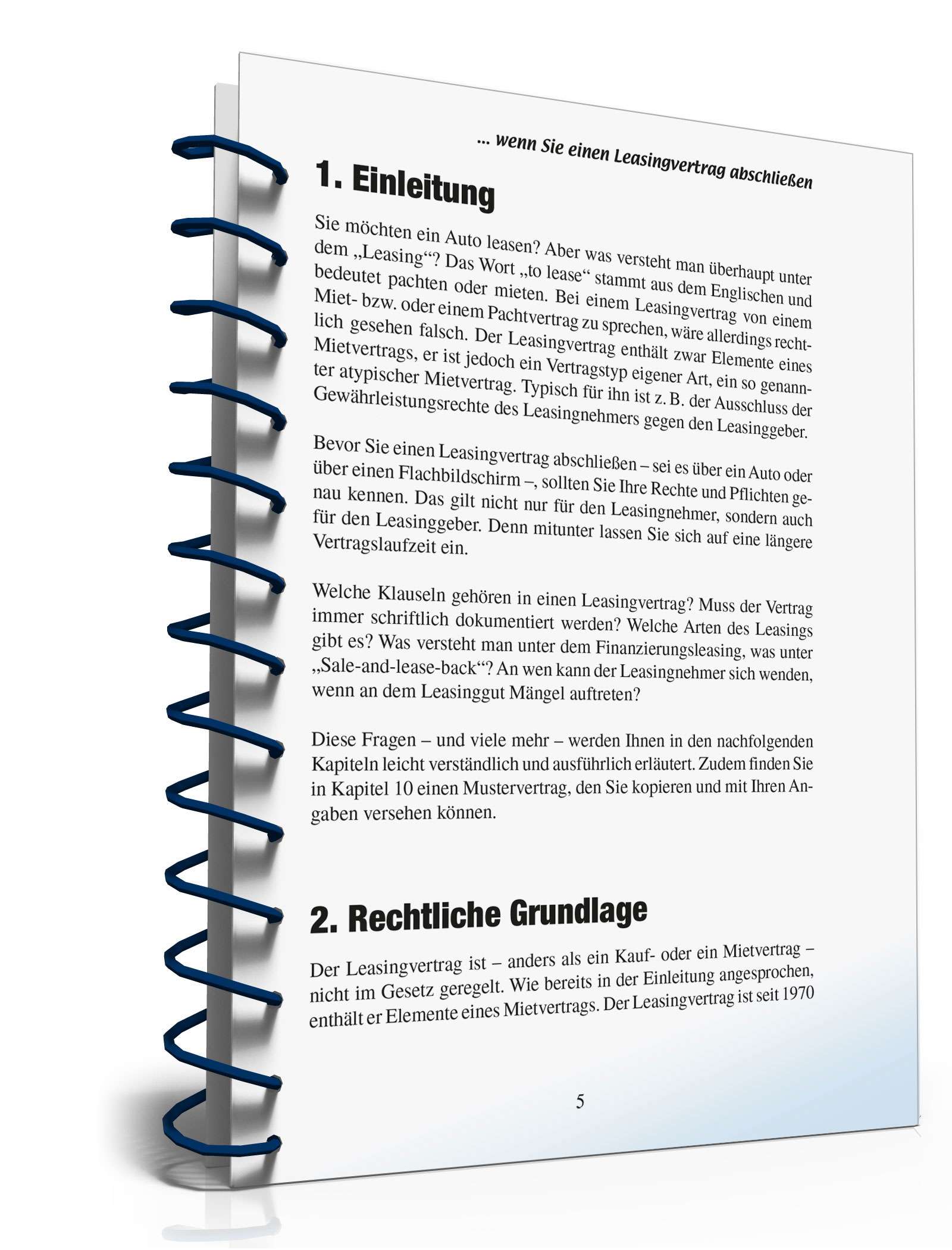 Leasingvertrag rechtssicher abschließen PDF. Seite: 5