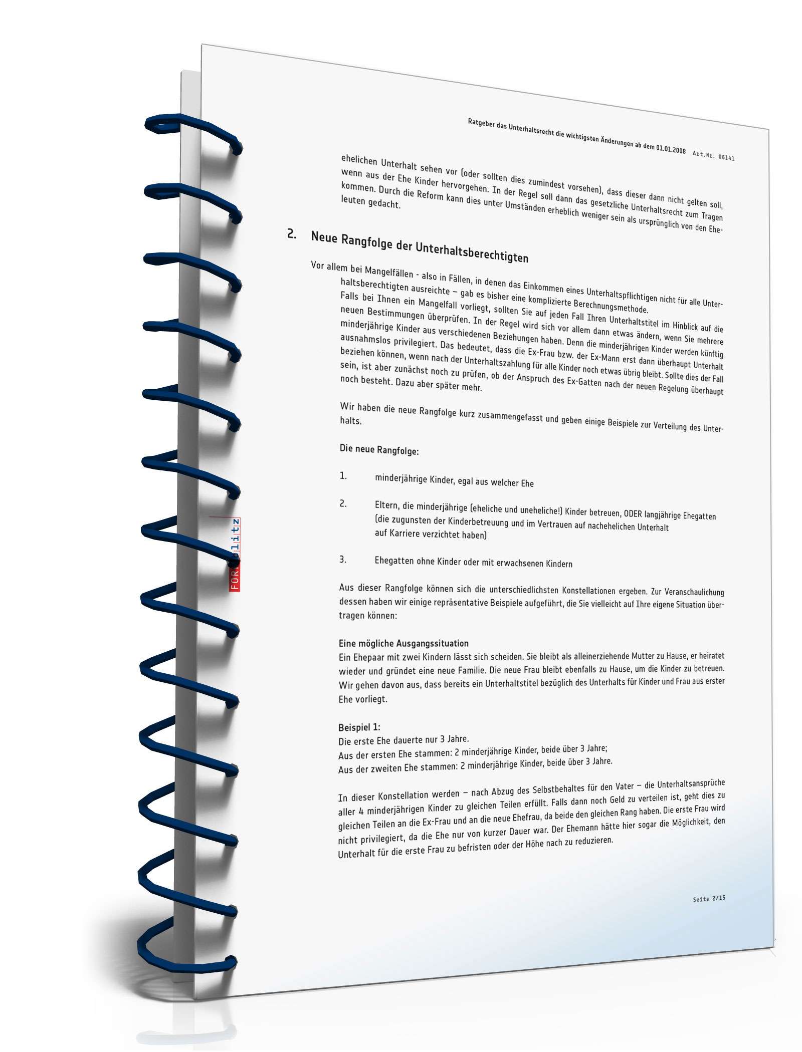 Ratgeber Unterhaltsrecht PDF. Seite: 3