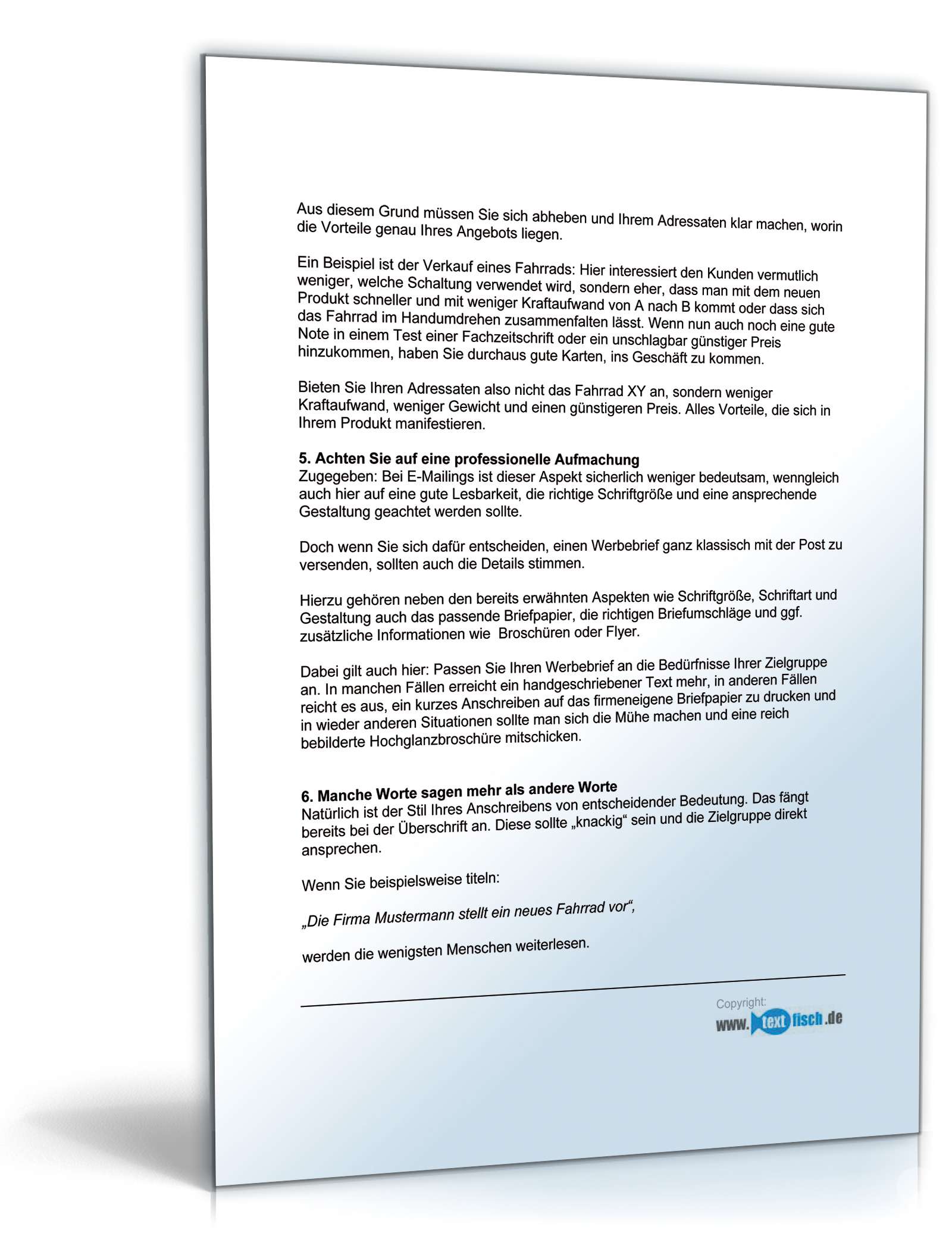 Begleitbrief zum Werbebrief DJ PDF. Seite: 4