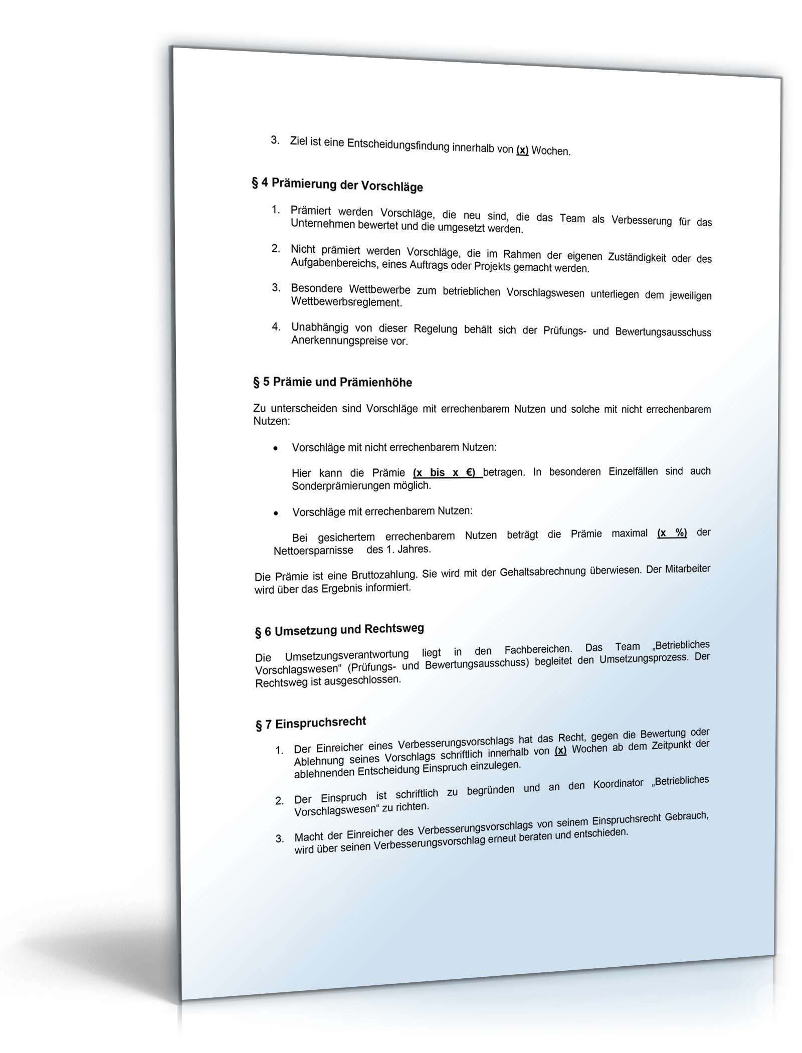 Betriebsvereinbarung Vorschlagswesen PDF. Seite: 2