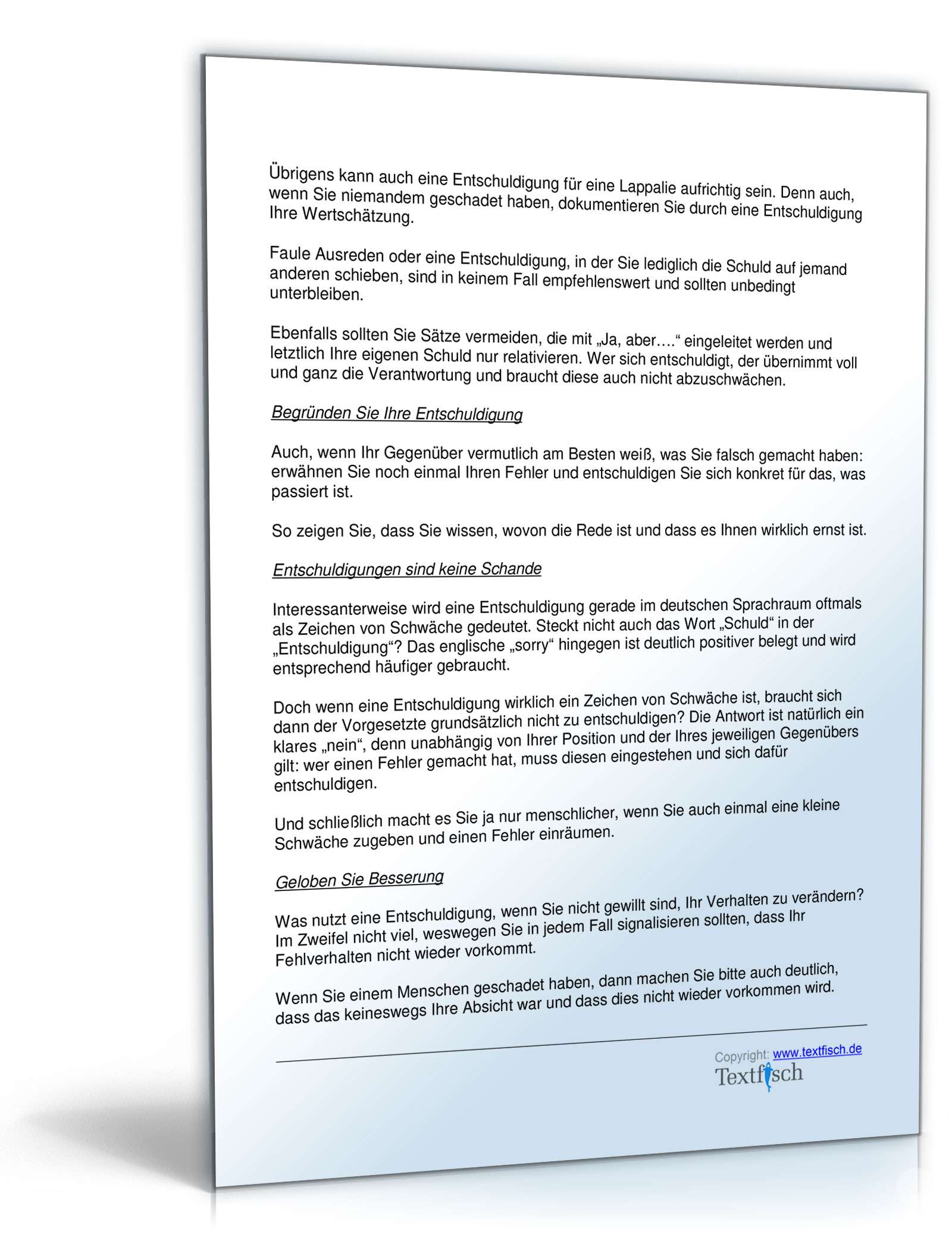 Entschuldigung Mangel Produkt  PDF. Seite: 4