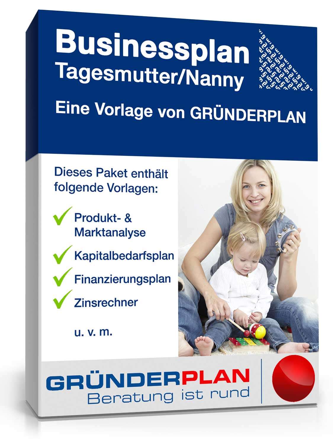 Businessplan Tagesmutter/Nanny von Gründerplan Excel