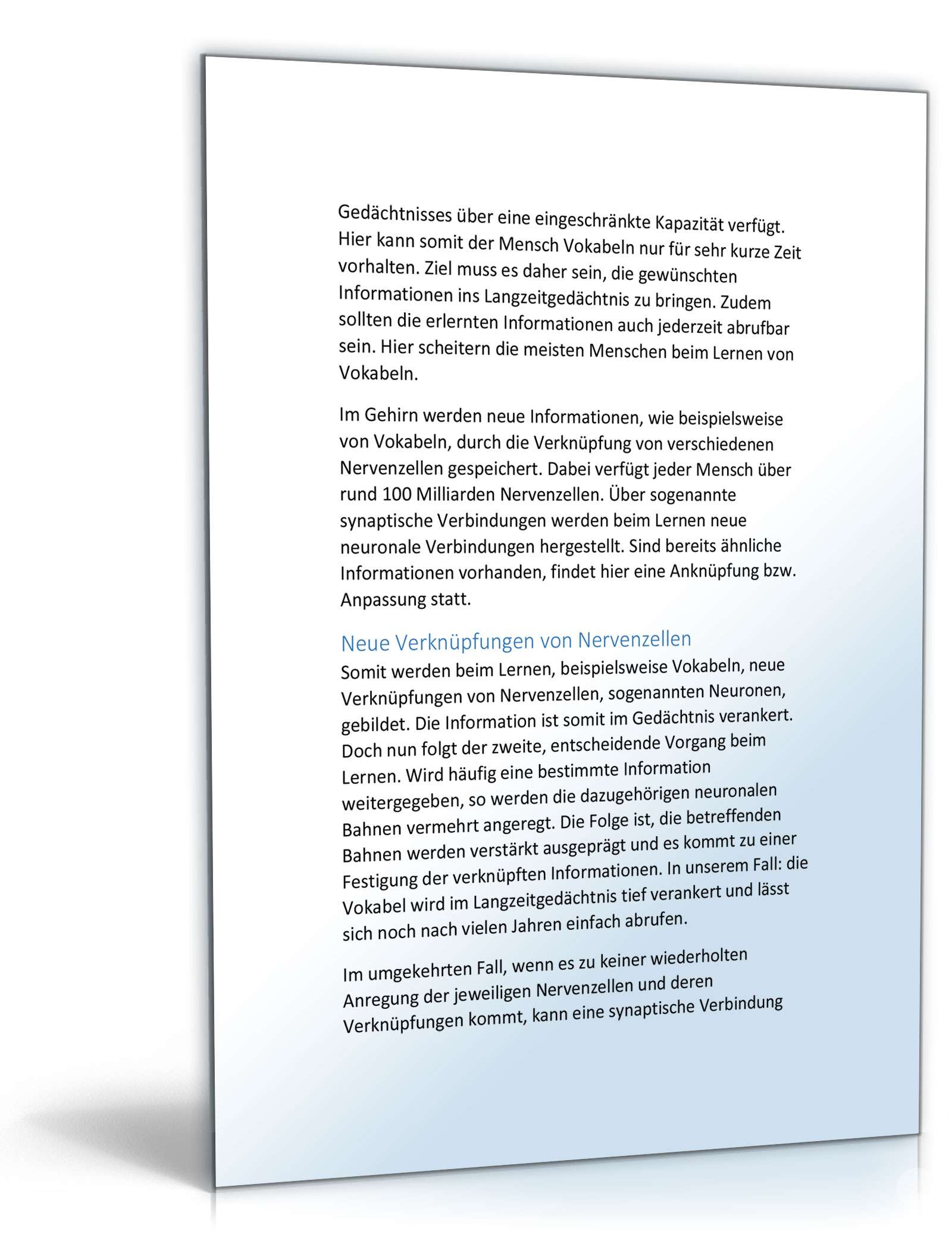 Vokabel Lernen mit Eselsbrücken Excel. Seite: 15