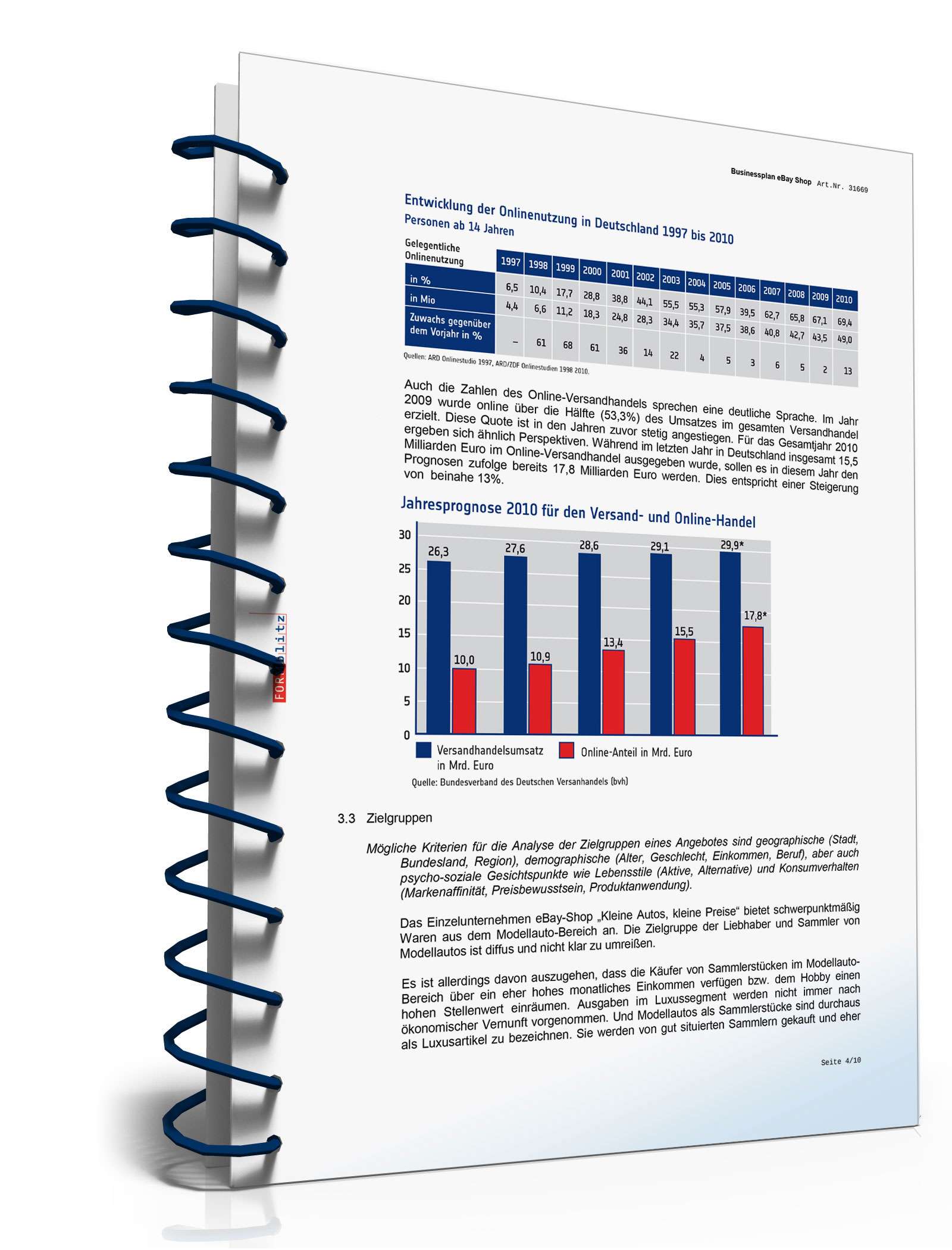 Businessplan eBay-Shop Excel. Seite: 11