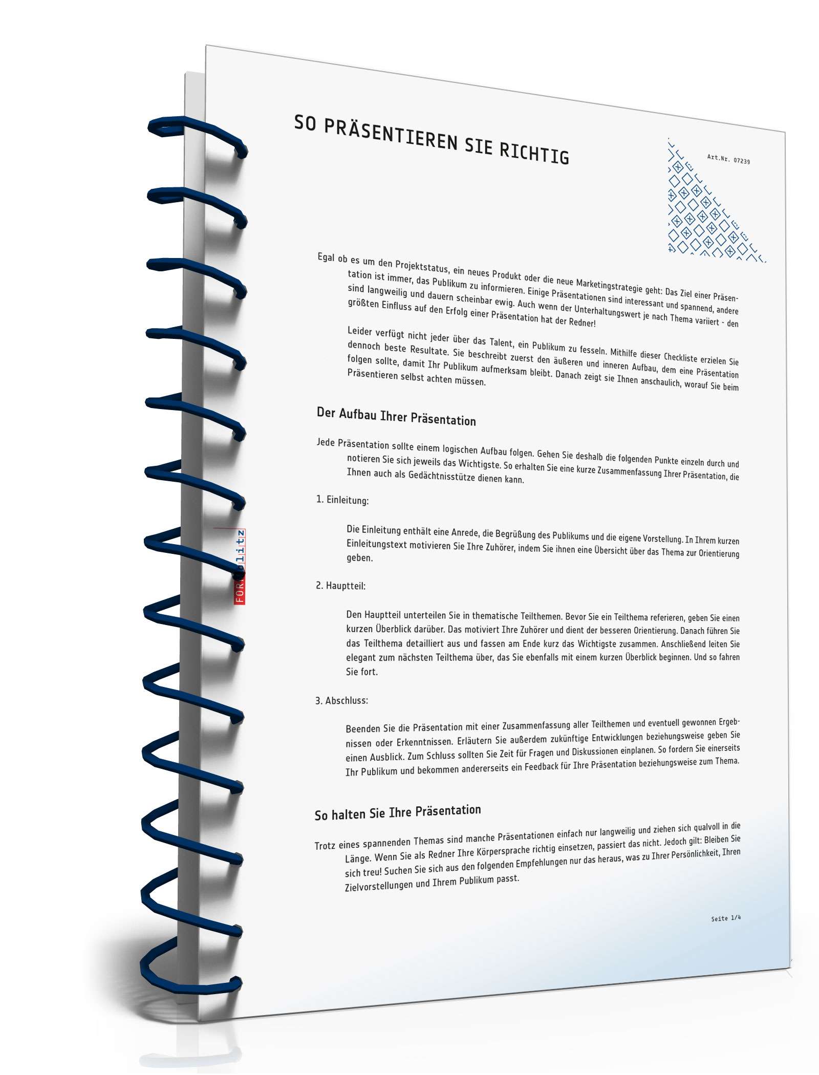 Checkliste Präsentation  PDF