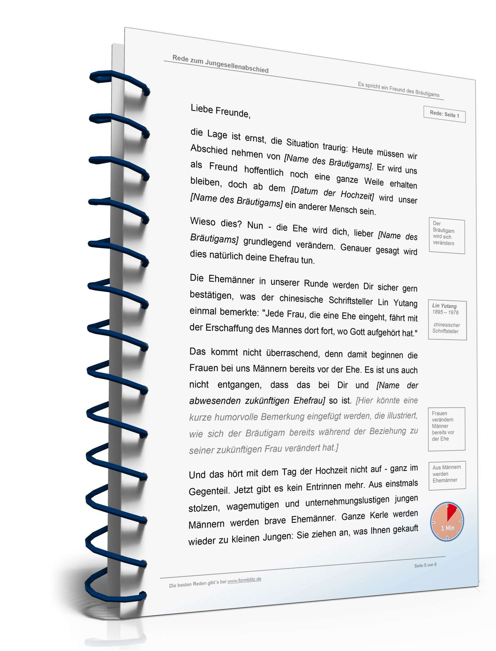 Rede zum Junggesellenabschied  Word. Seite: 5