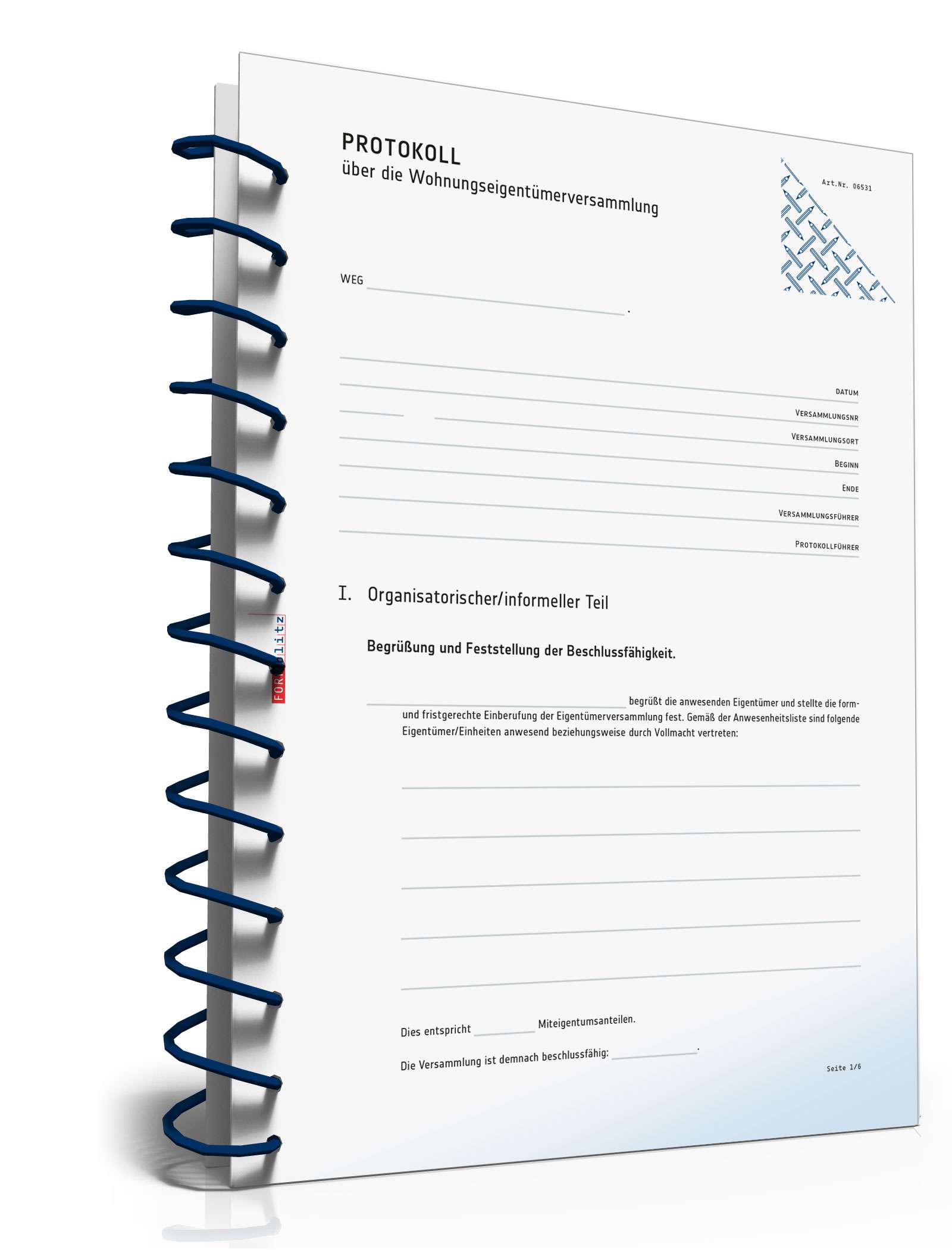 Protokoll Wohnungseigentümerversammlung PDF