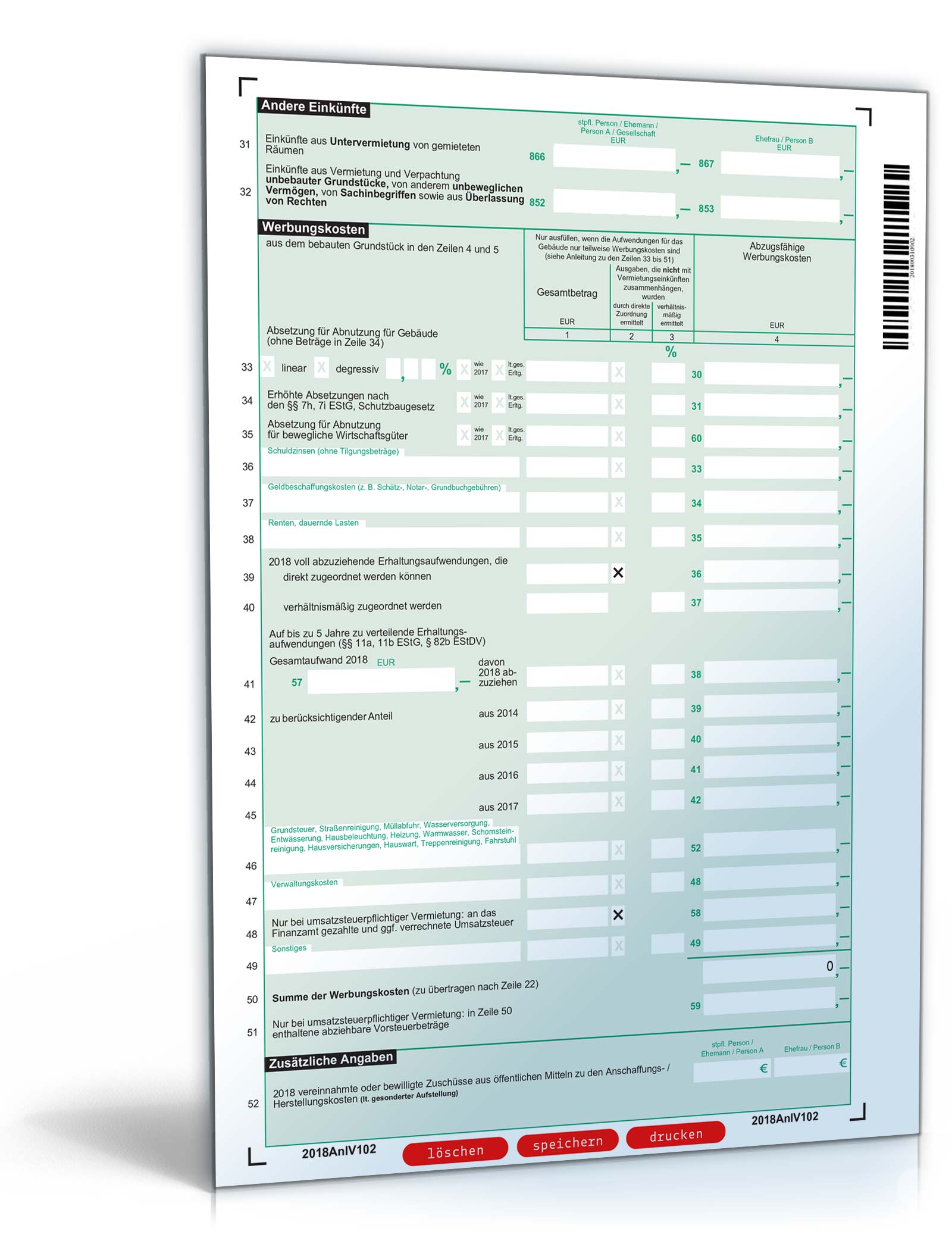 Anlage V 2018  PDF. Seite: 2