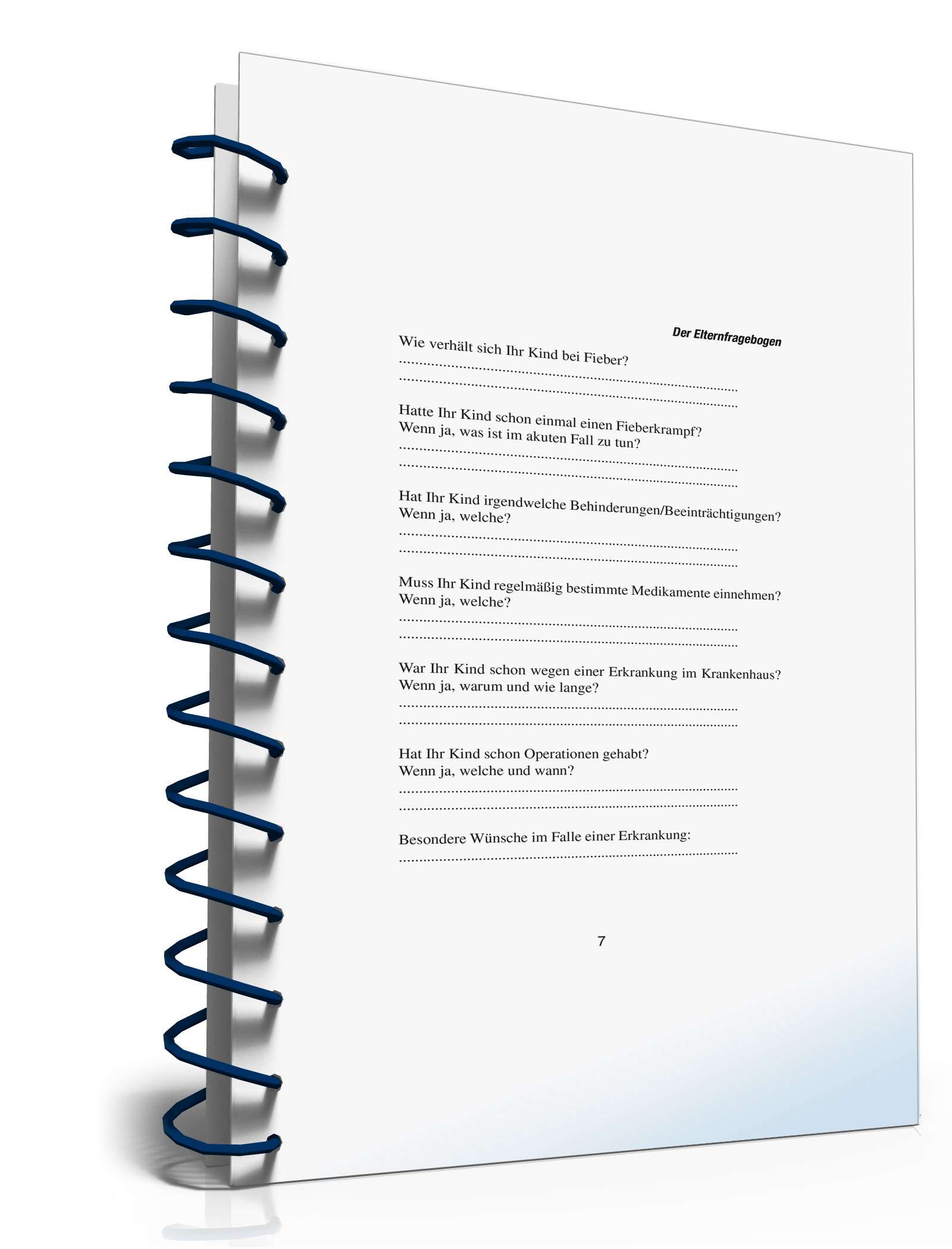 Elternfragebogen Kinderbetreuung PDF. Seite: 7