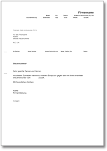 Rücknahme Einspruch Steuerbescheid Word