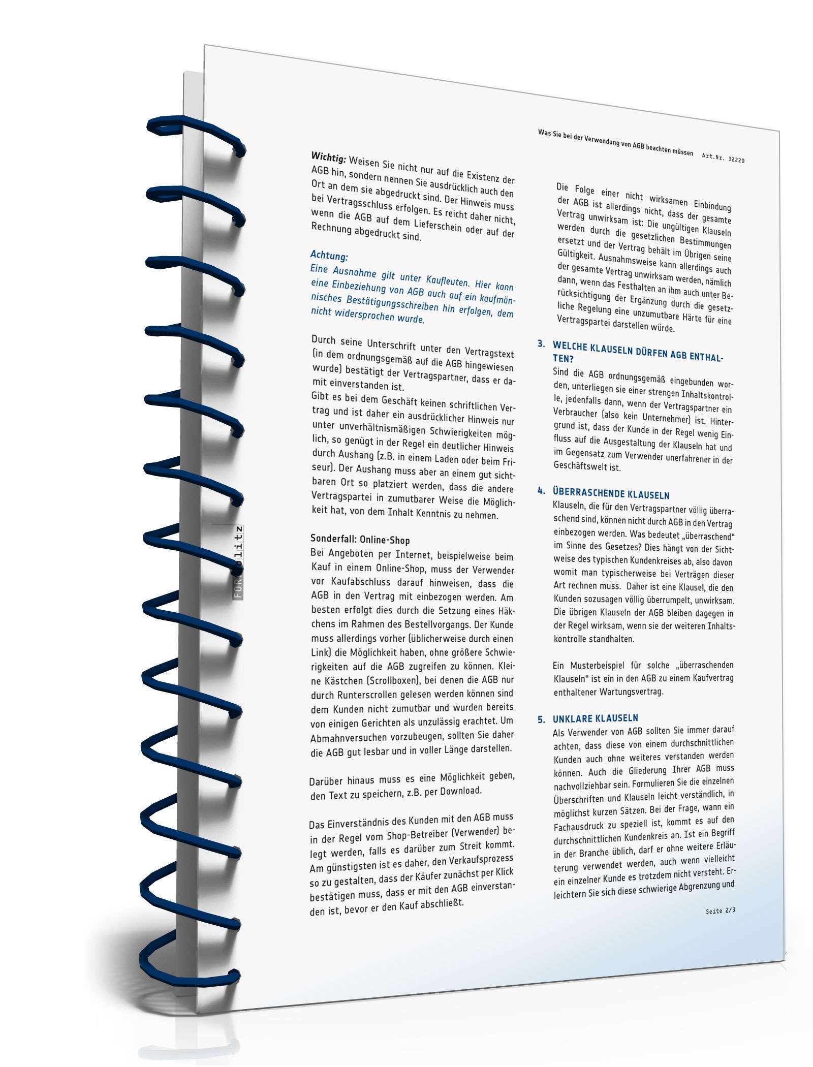 Was Sie bei der Verwendung von AGB beachten müssen PDF. Seite: 3