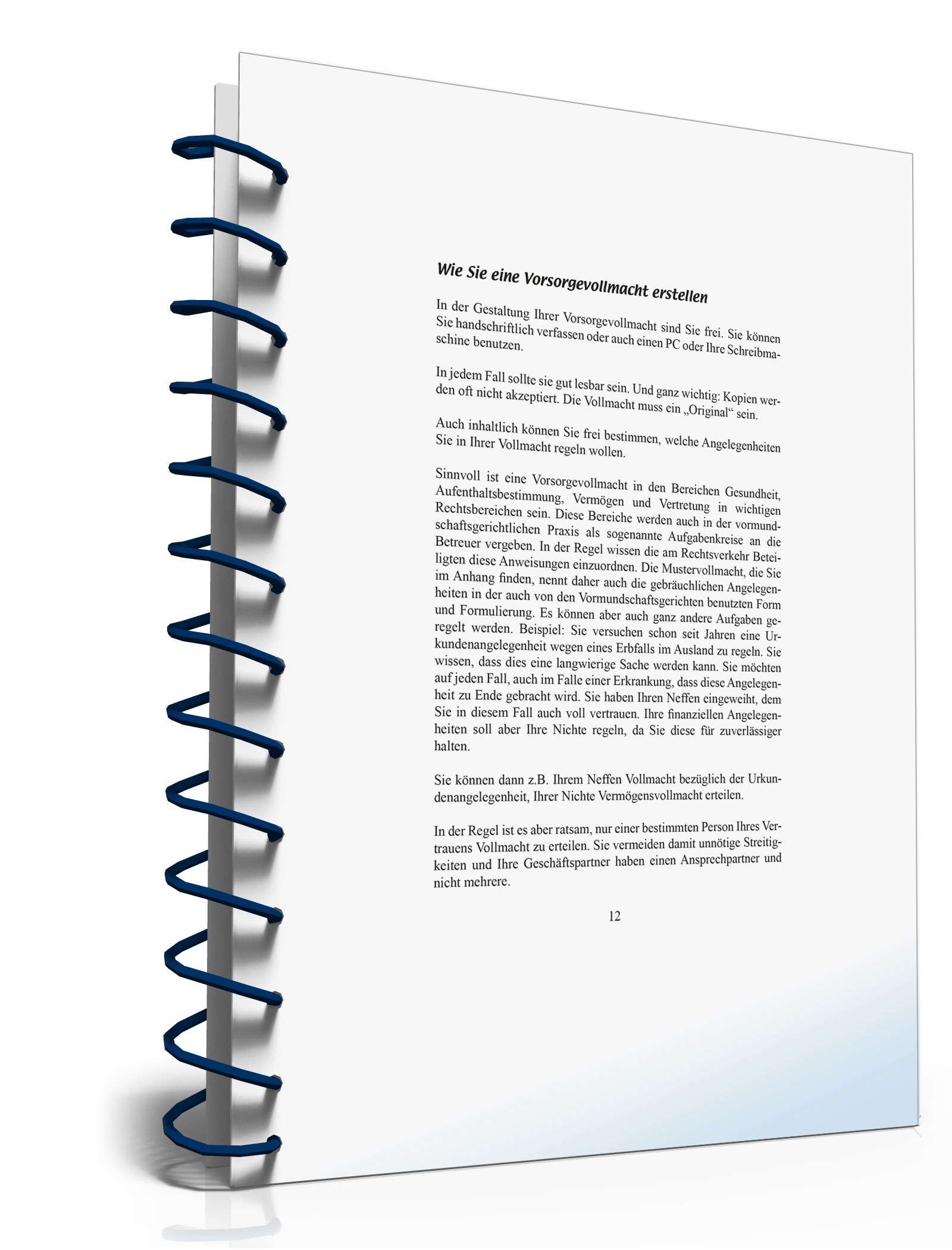 Ratgeber Vorsorgevollmacht  PDF. Seite: 12