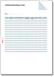 Forderungsverwaltung Excel
