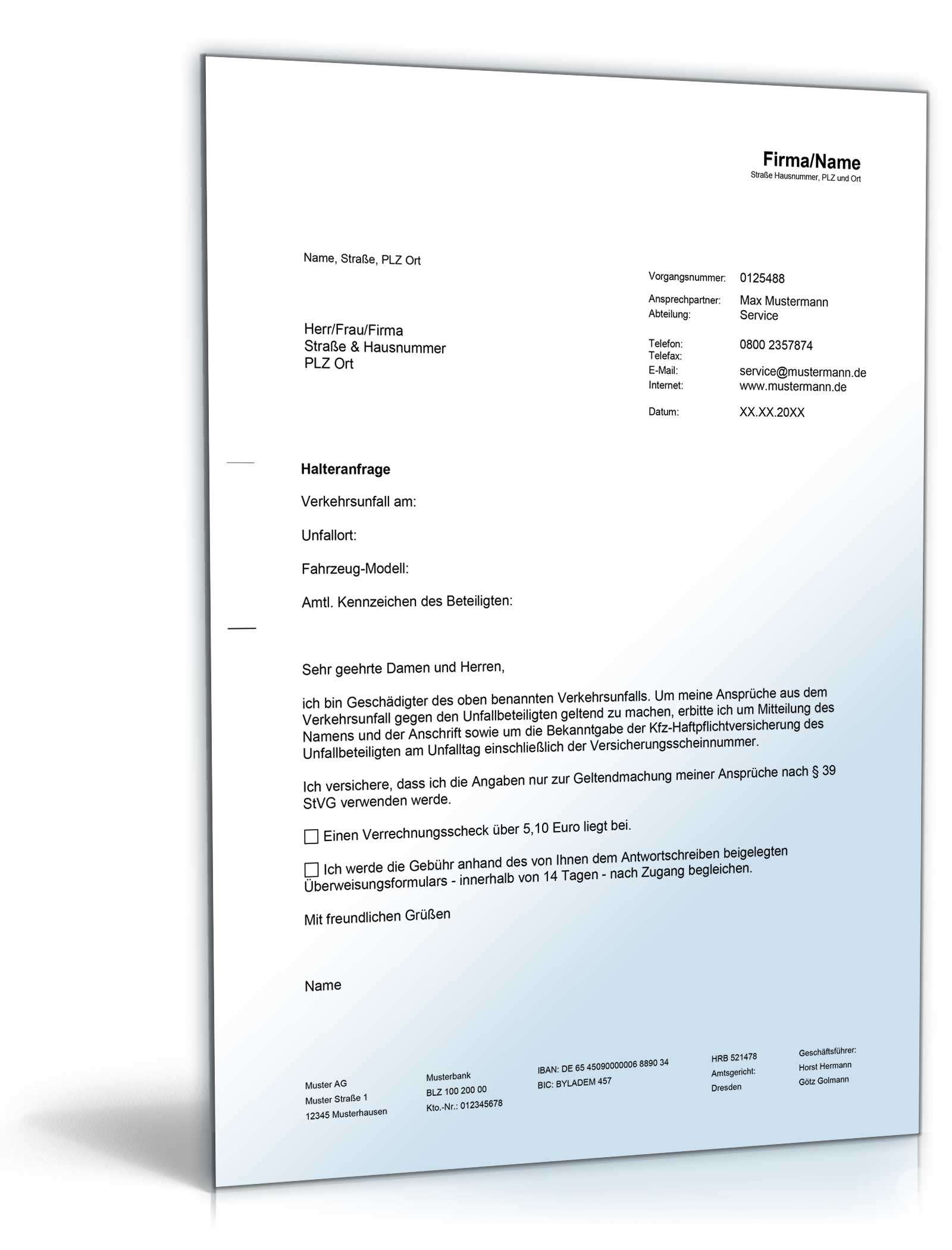 Halteranfrage Word. Seite: 2