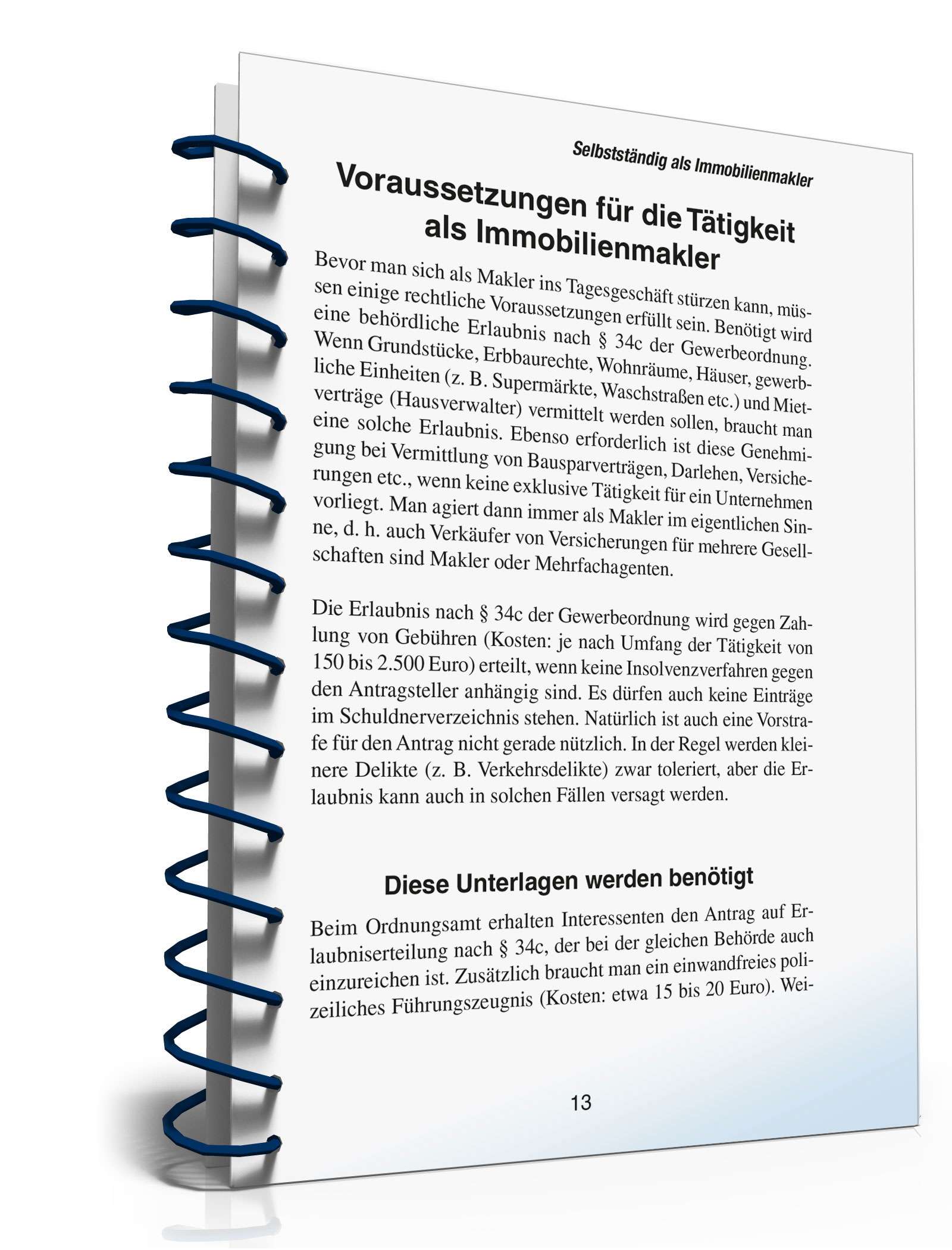 Selbstständig als Immobilienmakler PDF. Seite: 13