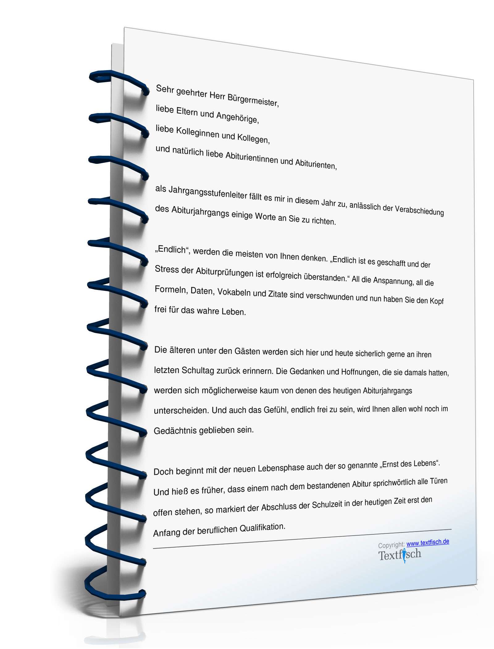 Abiturrede des Vertrauenslehrers oder Stufenleiters PDF. Seite: 2