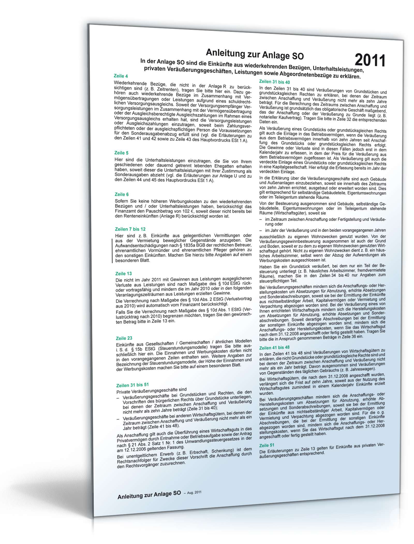 Anlage SO 2011 PDF. Seite: 3