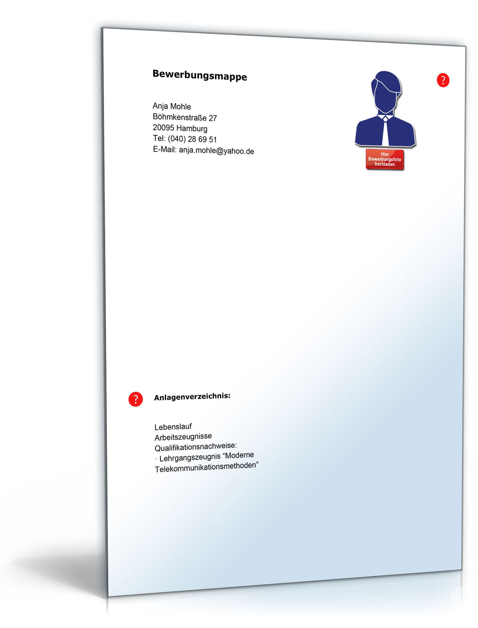 Lebenslauf Call-Center-Agent Excel