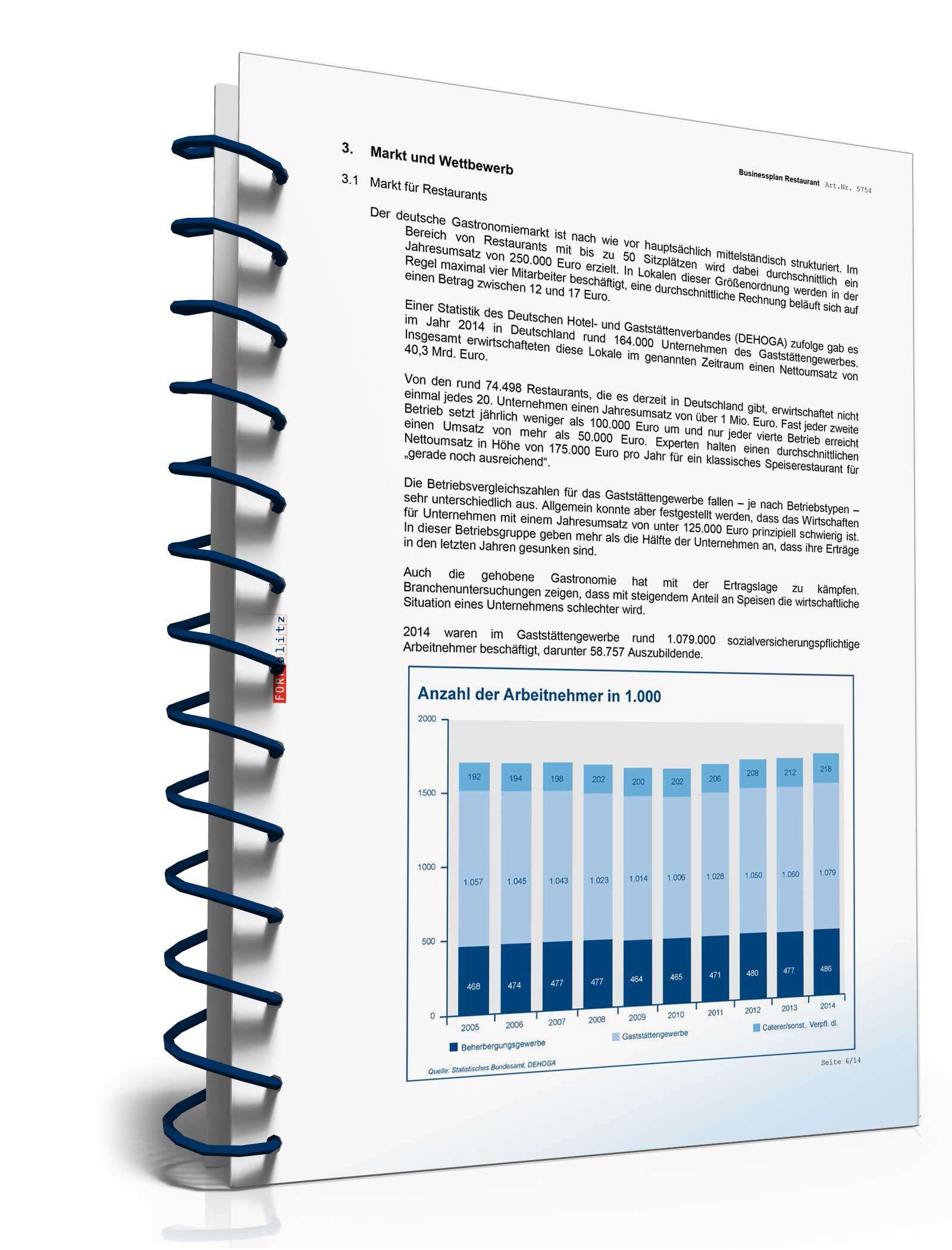 Businessplan Restaurant Excel. Seite: 5