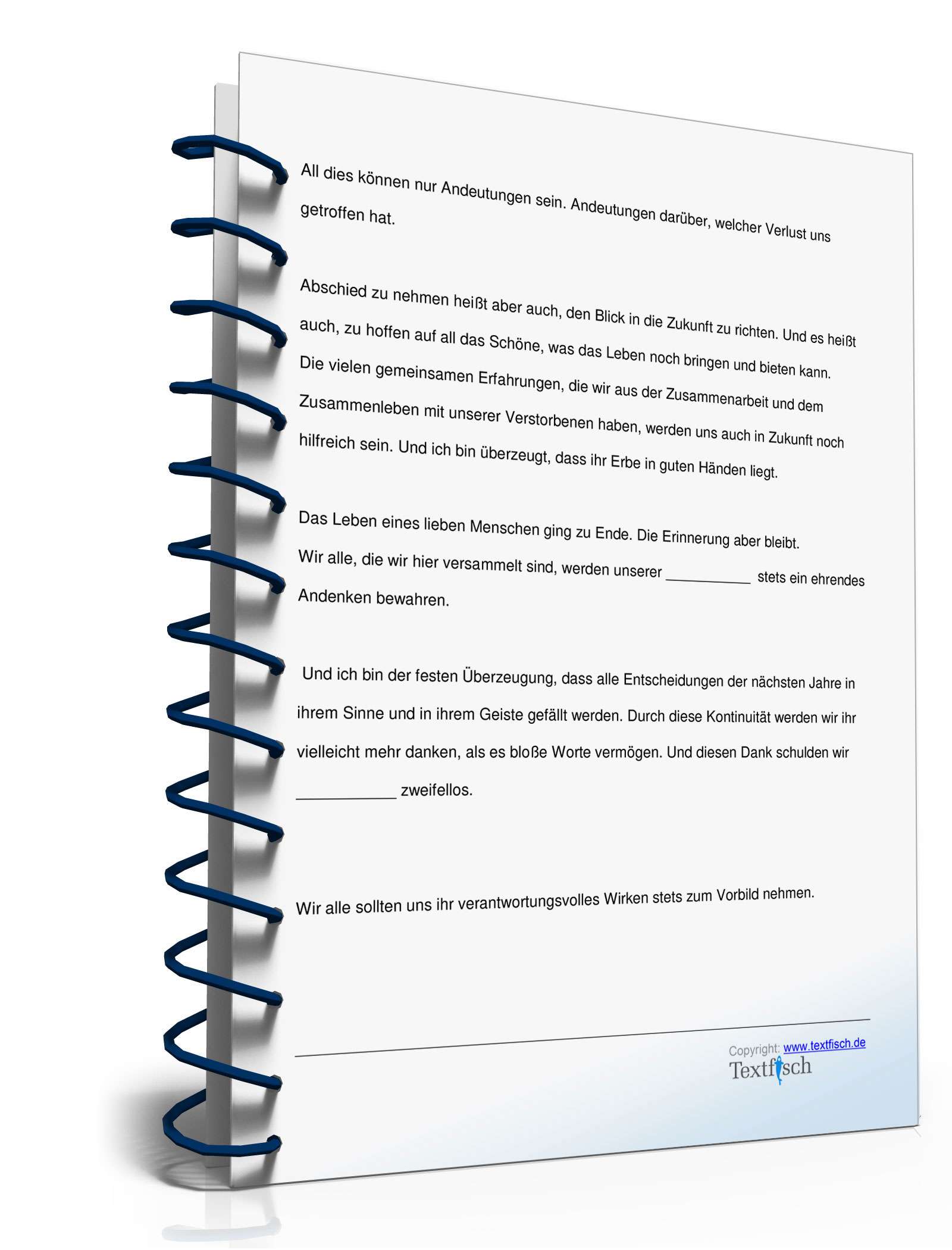 Trauerrede für eine verstorbene Vorgesetzte  PDF. Seite: 4