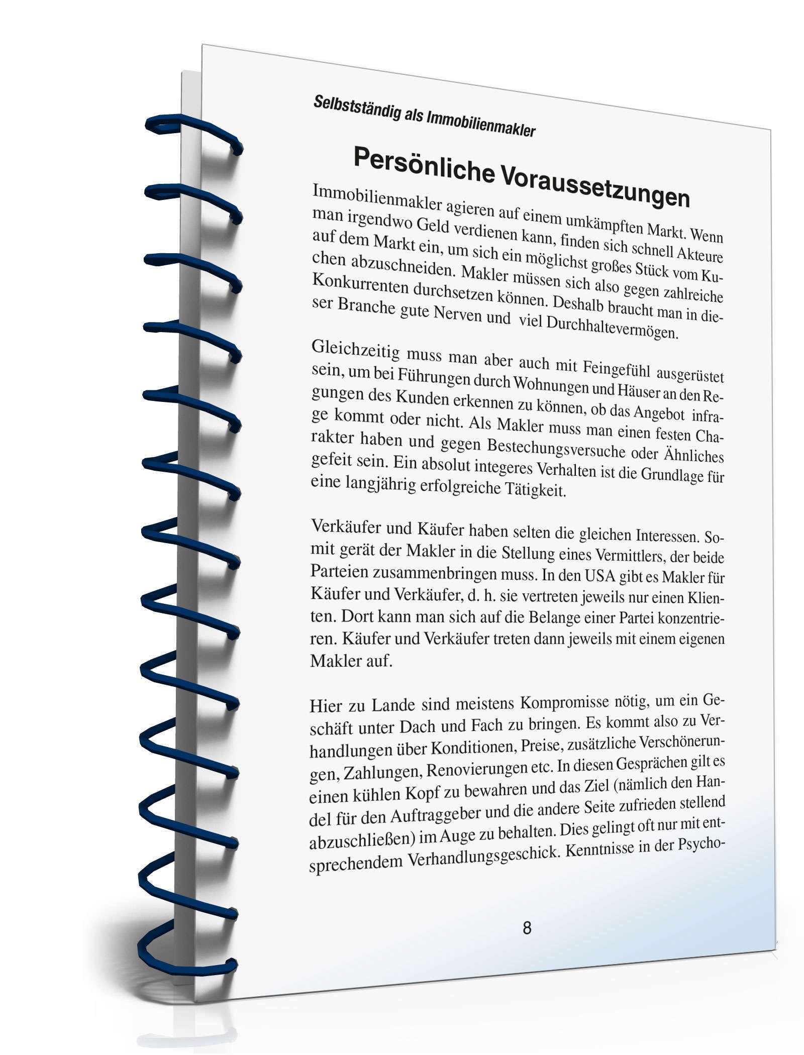 Selbstständig als Immobilienmakler PDF. Seite: 8