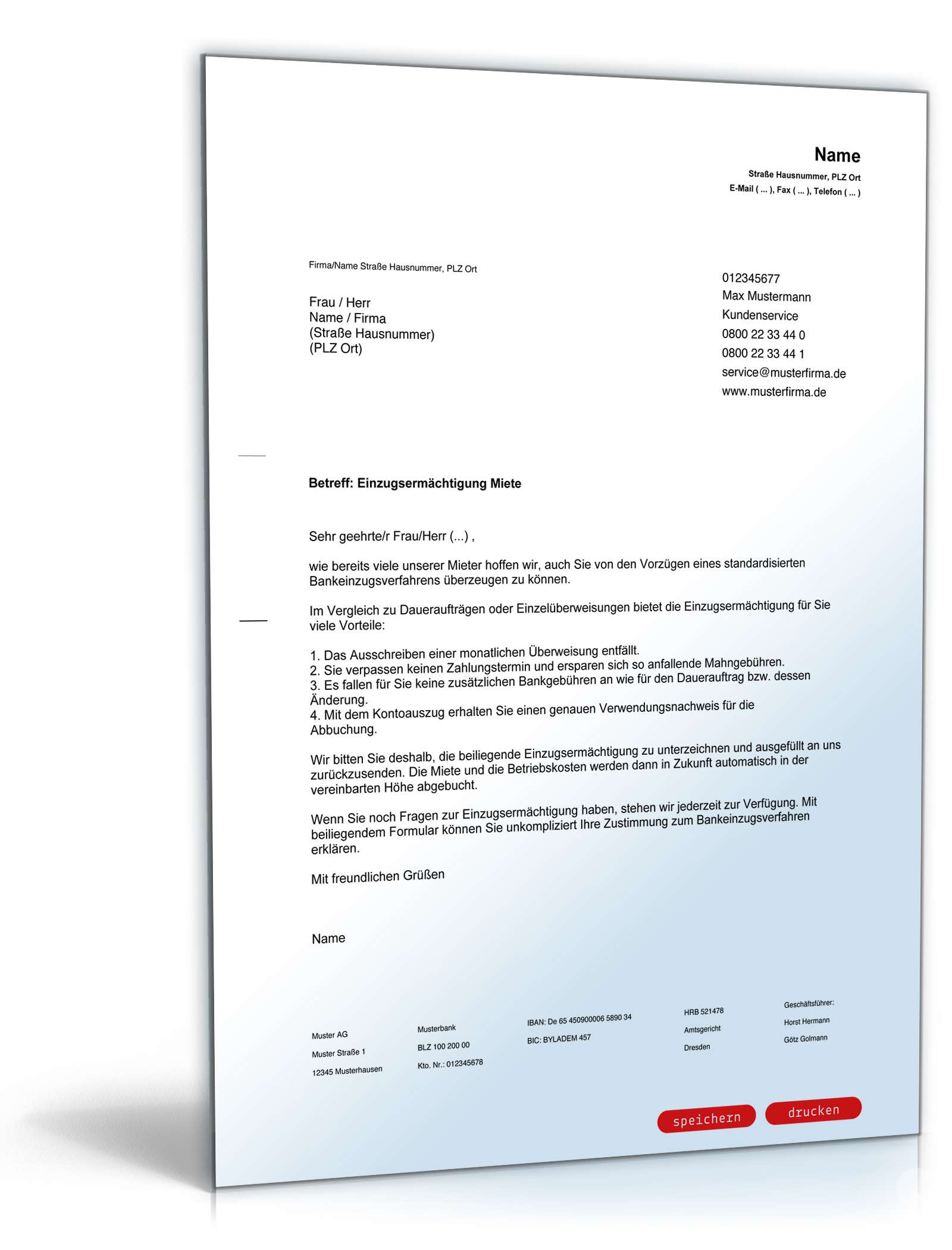 Bitte Erteilung Bankeinzugsermächtigung