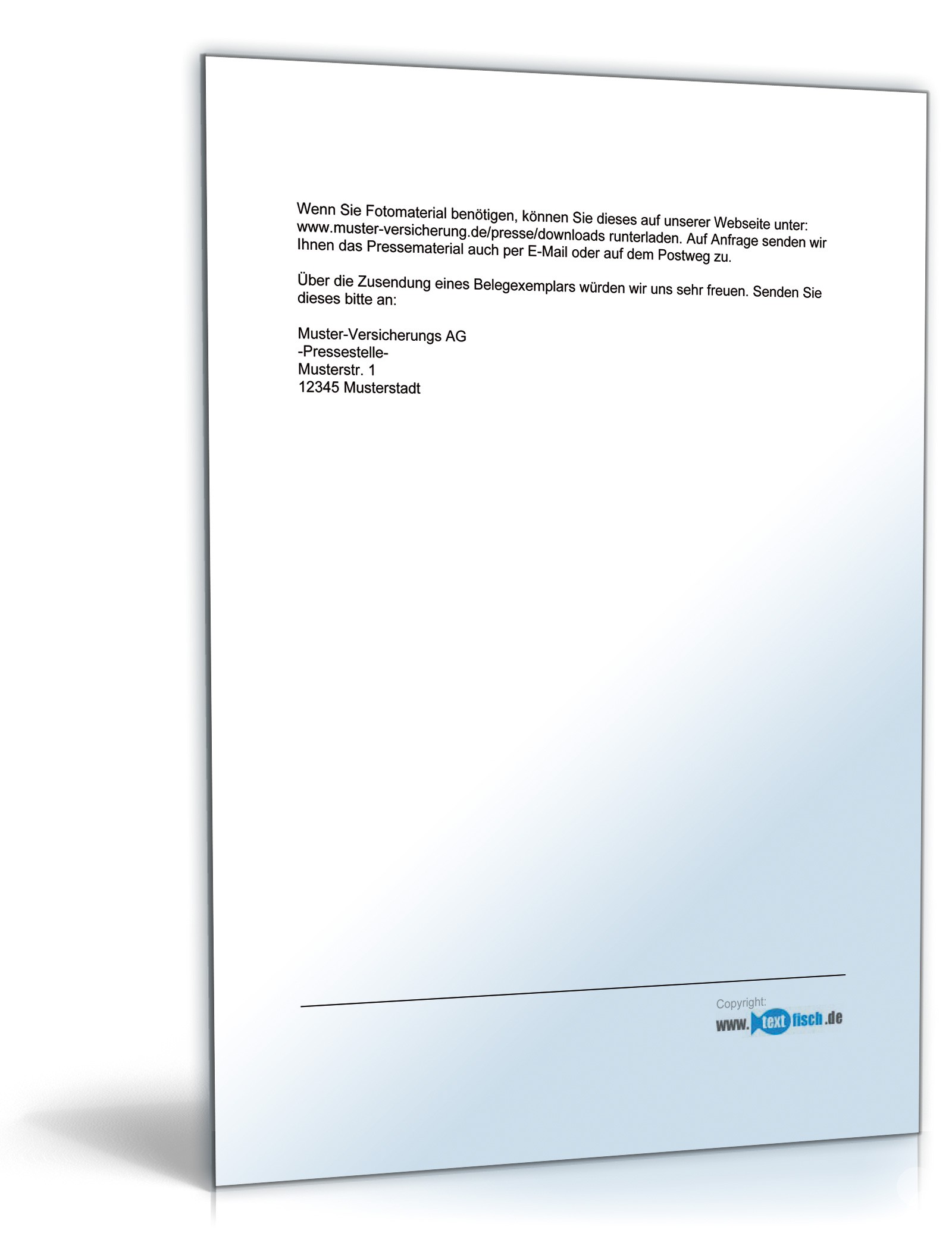 Pressemitteilung über die Eröffnung eines Versicherungsbüros PDF. Seite: 2