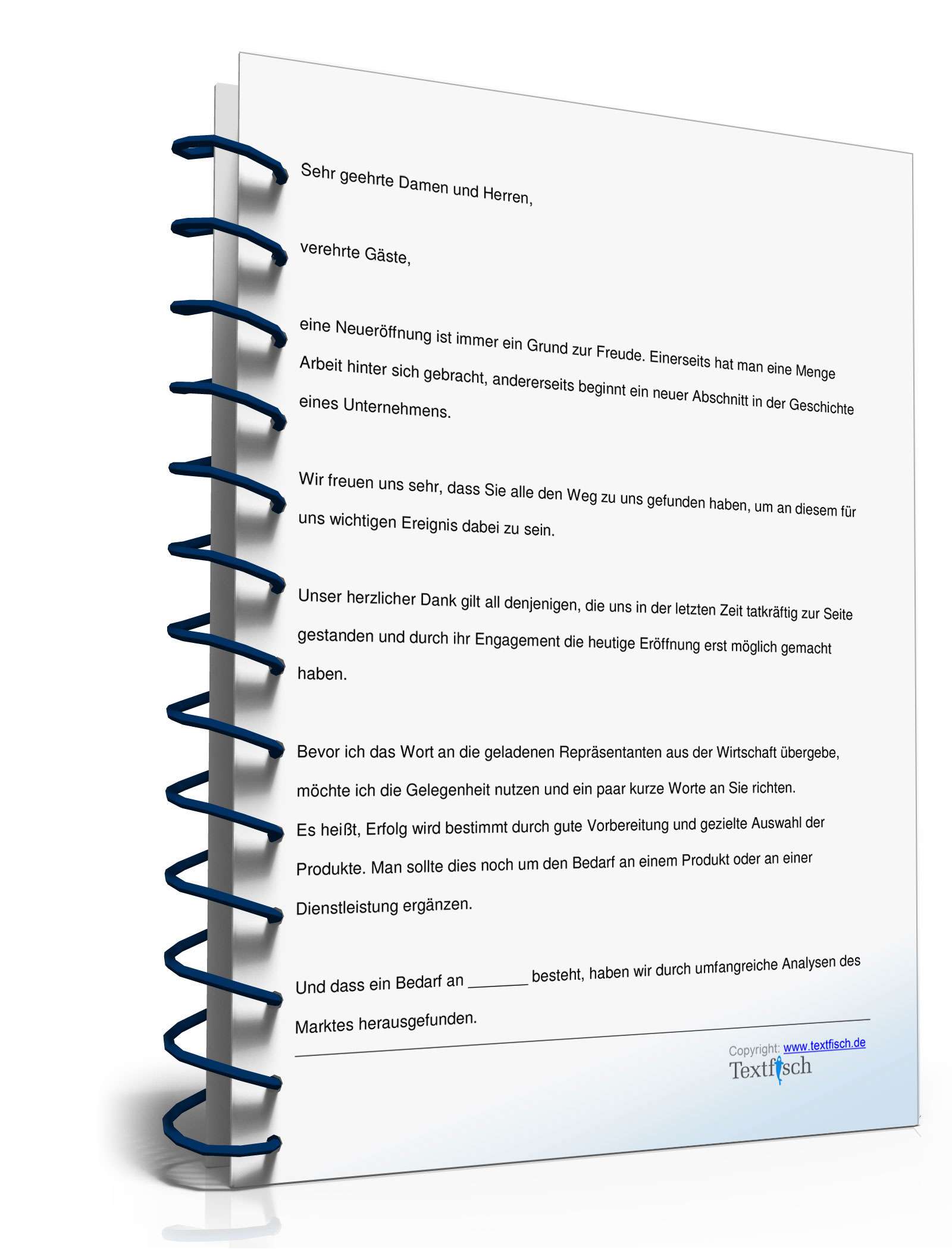 Eröffnungsrede - Eröffnung eines Geschäfts / Filiale PDF. Seite: 2